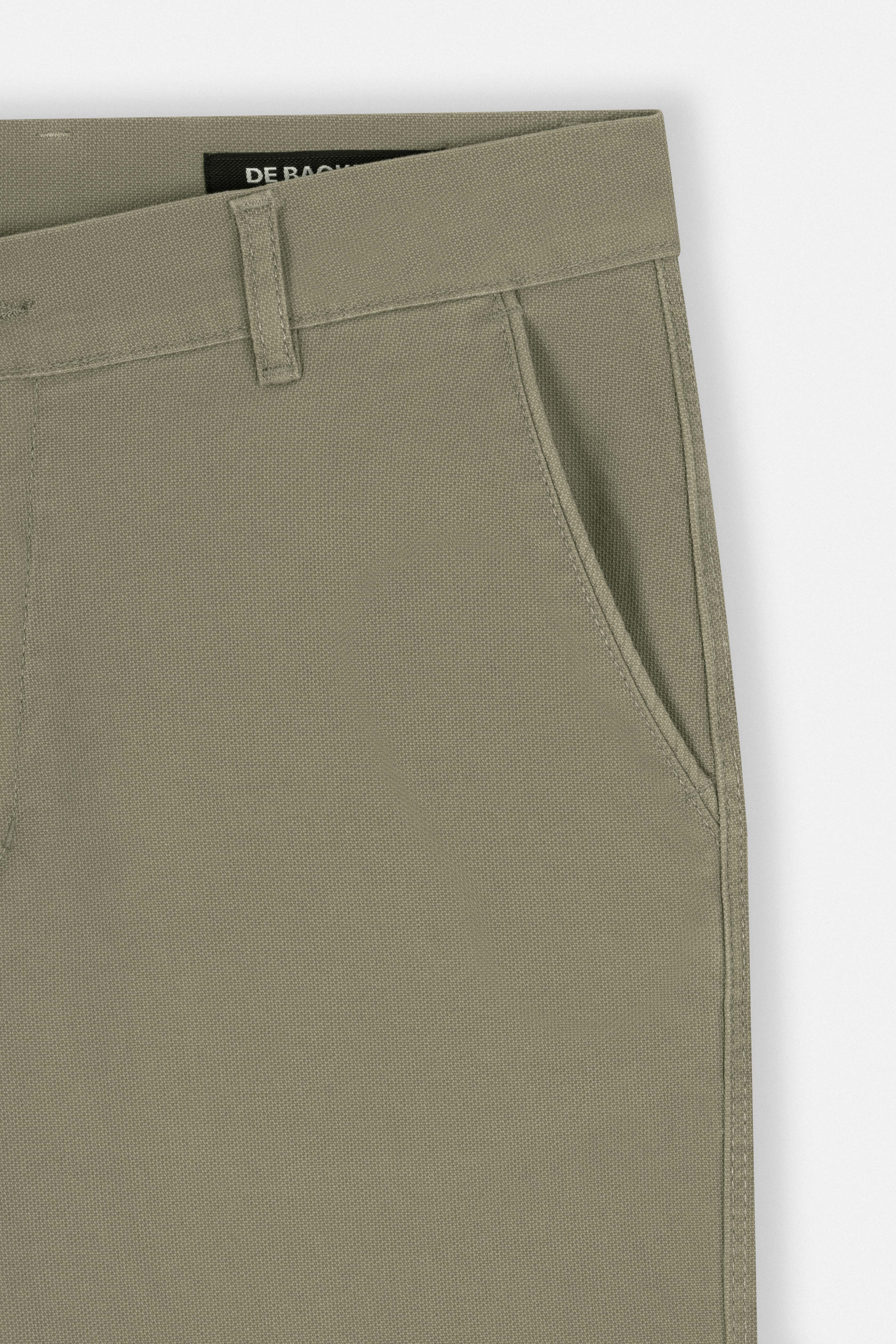 Pique Coffee Gabardine Pant