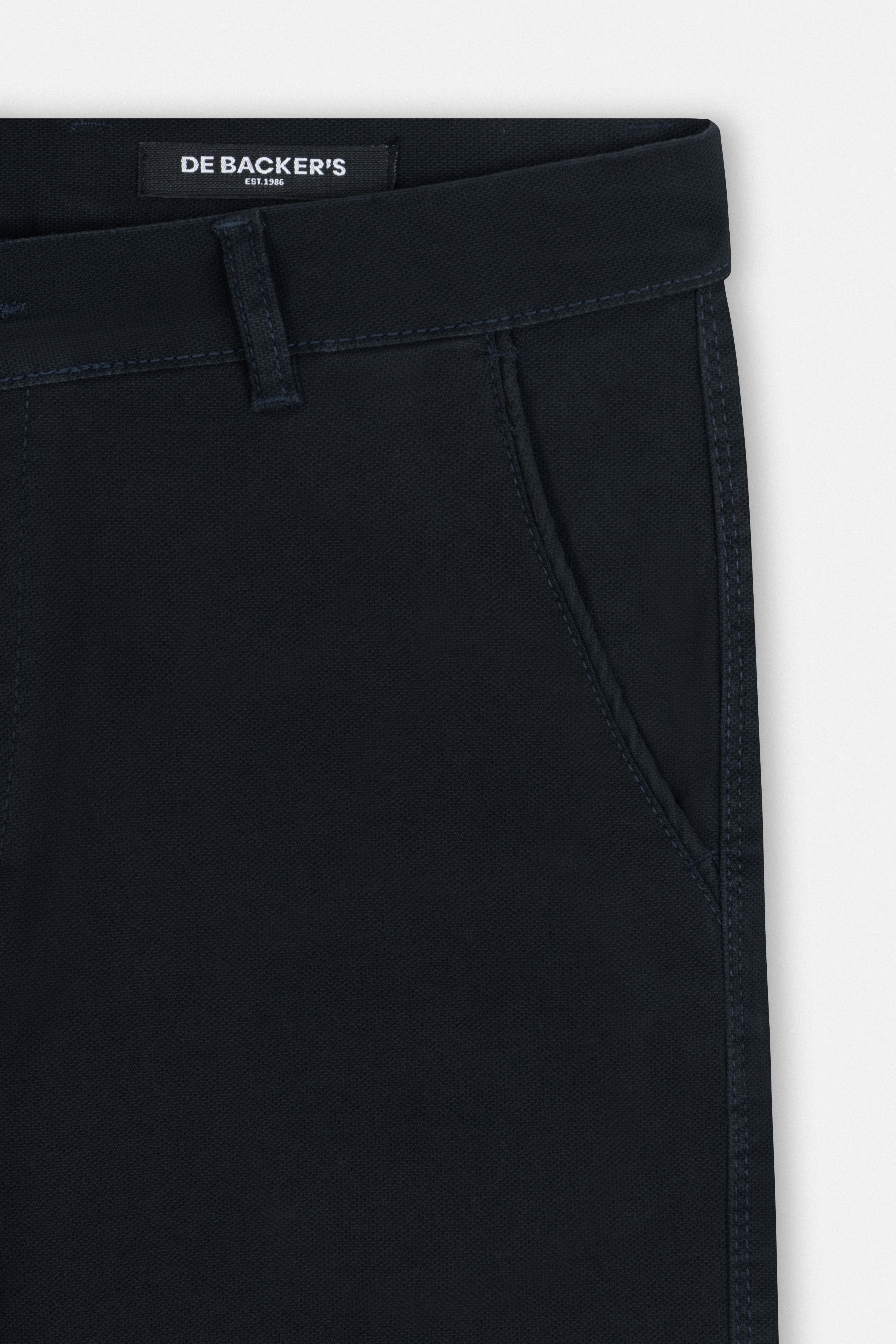 Pique Navy Gabardine Pant
