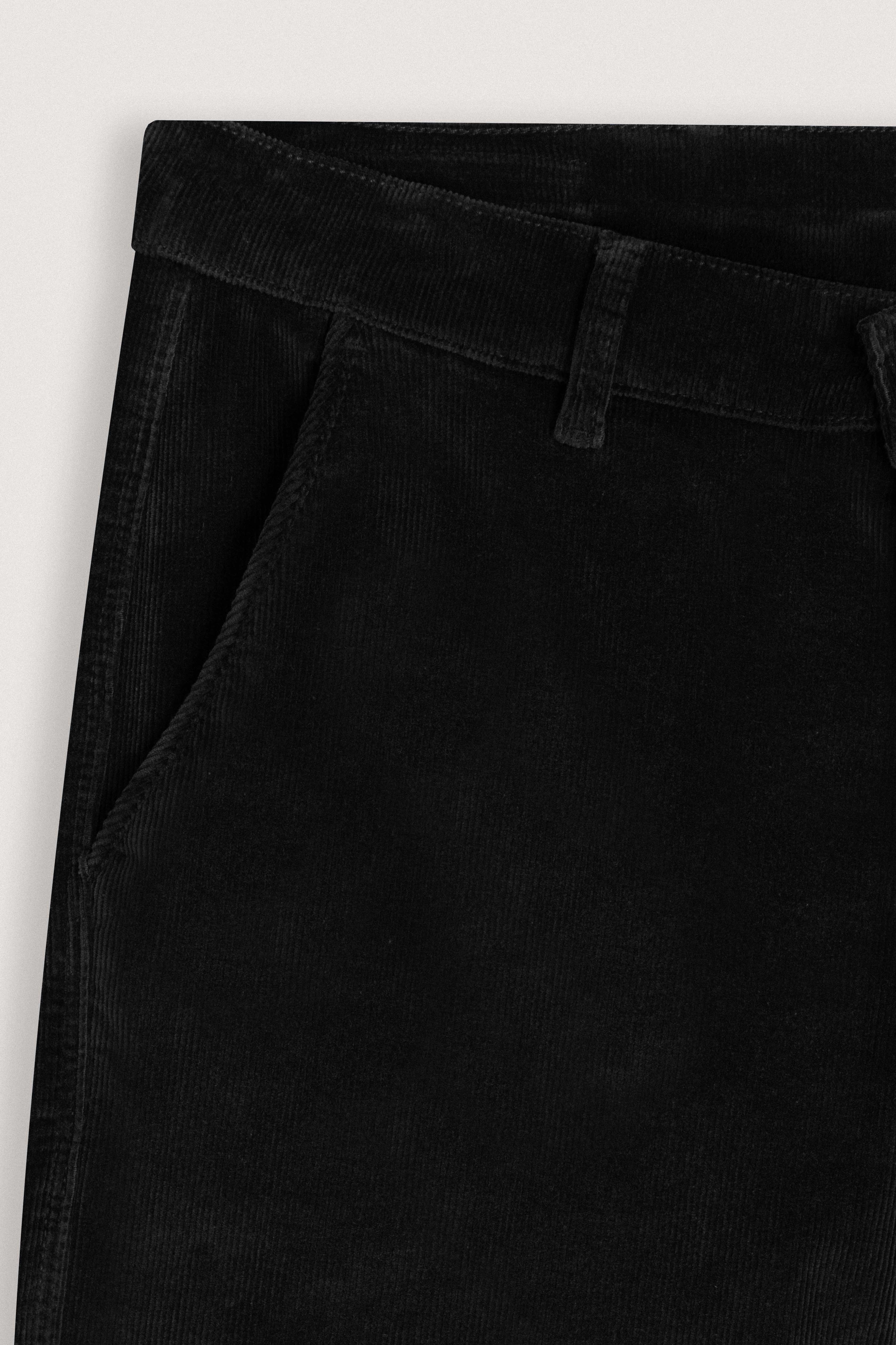 Black corduroy Chamois Pants