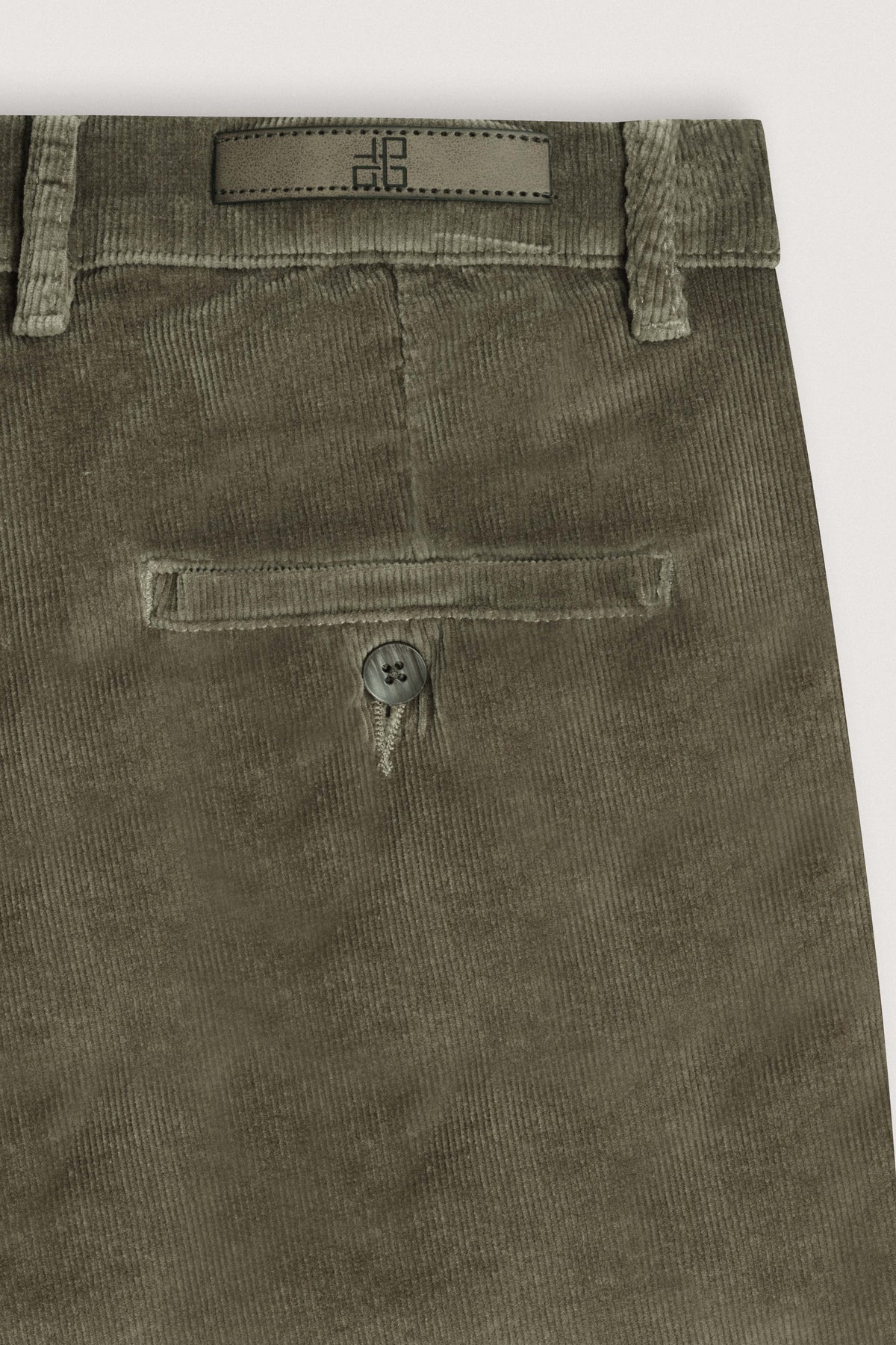 German Dark Green Corduroy Chamois Pants - De Backers - 3