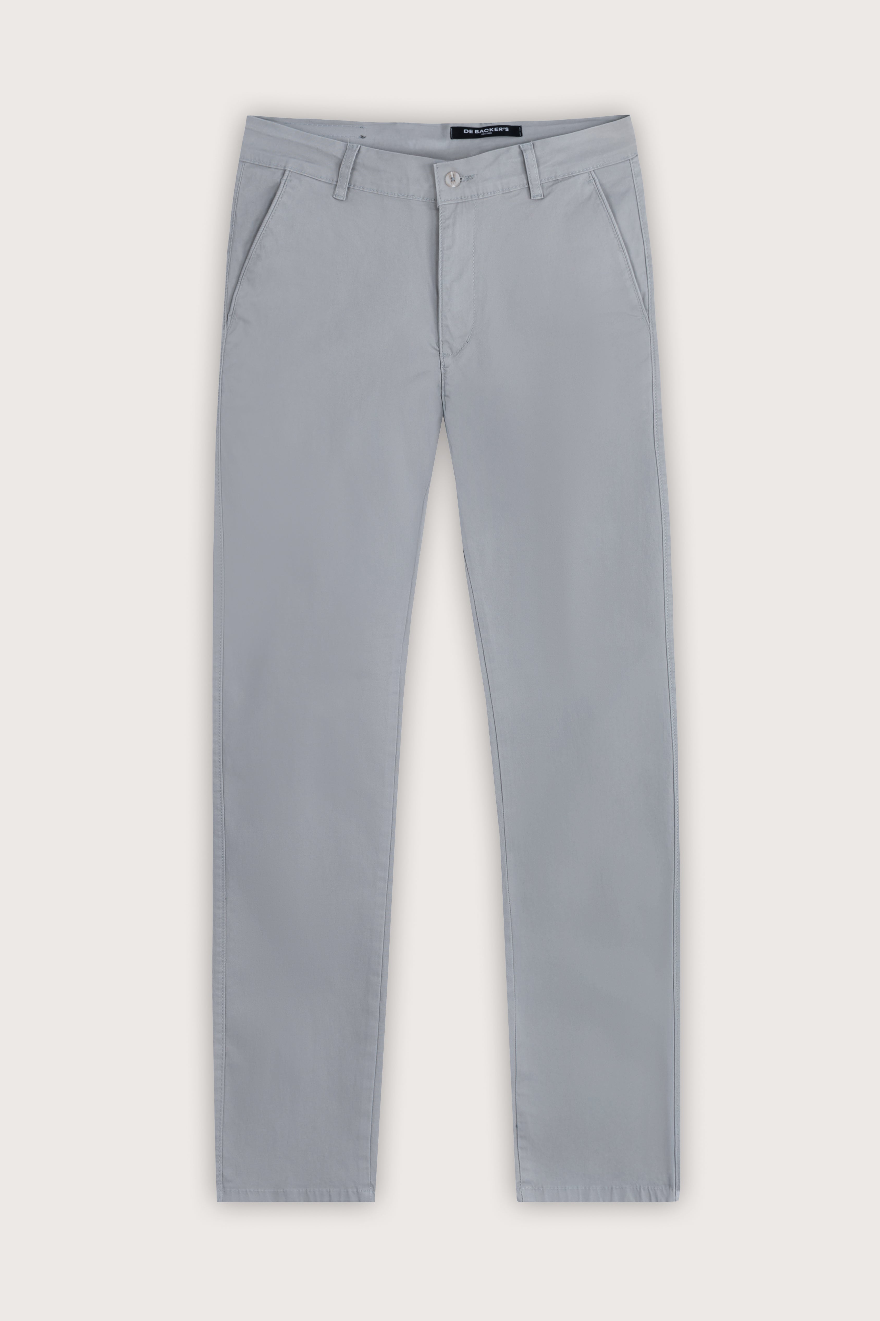 Gray Chino Gabardine Pant