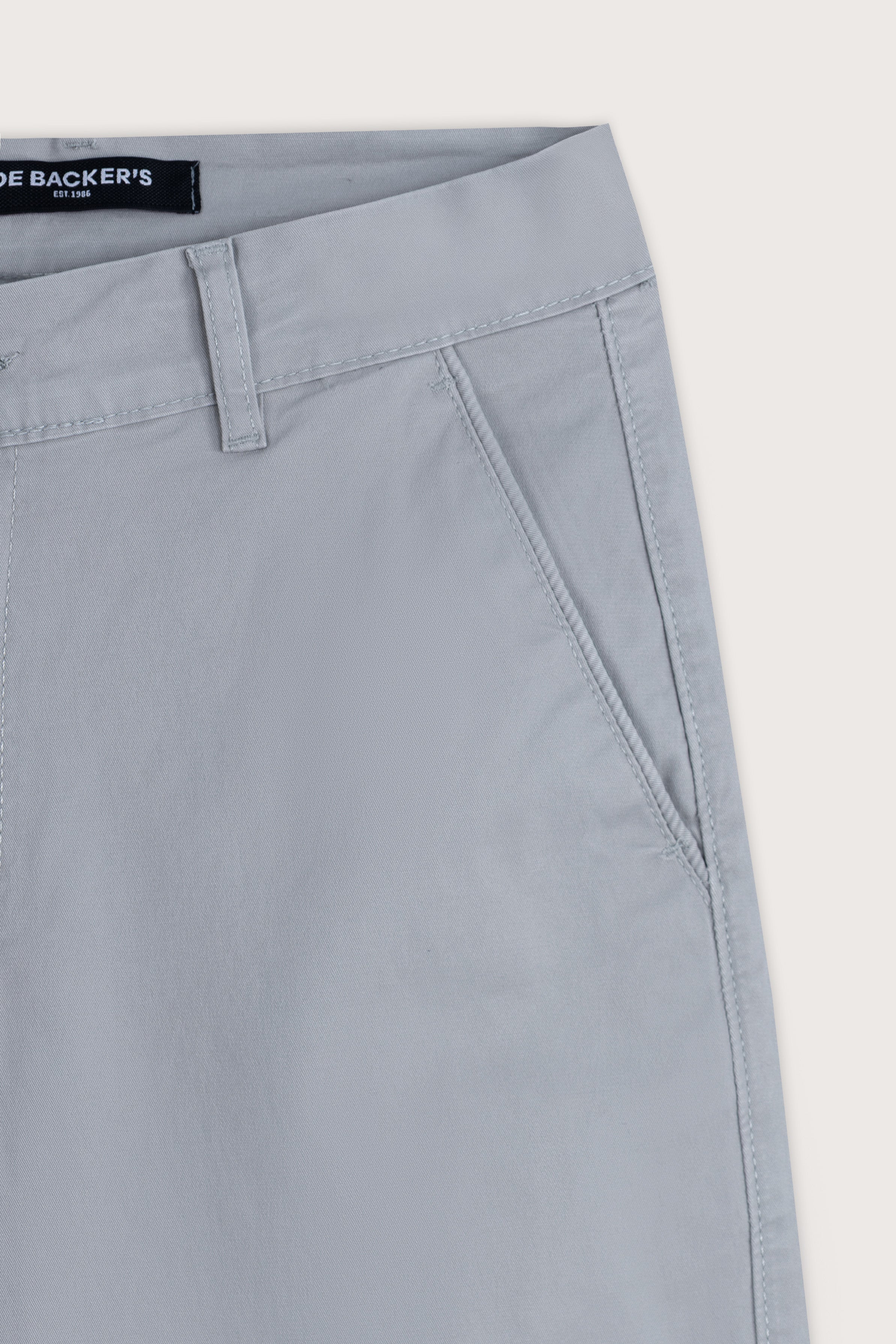 Gray Chino Gabardine Pant