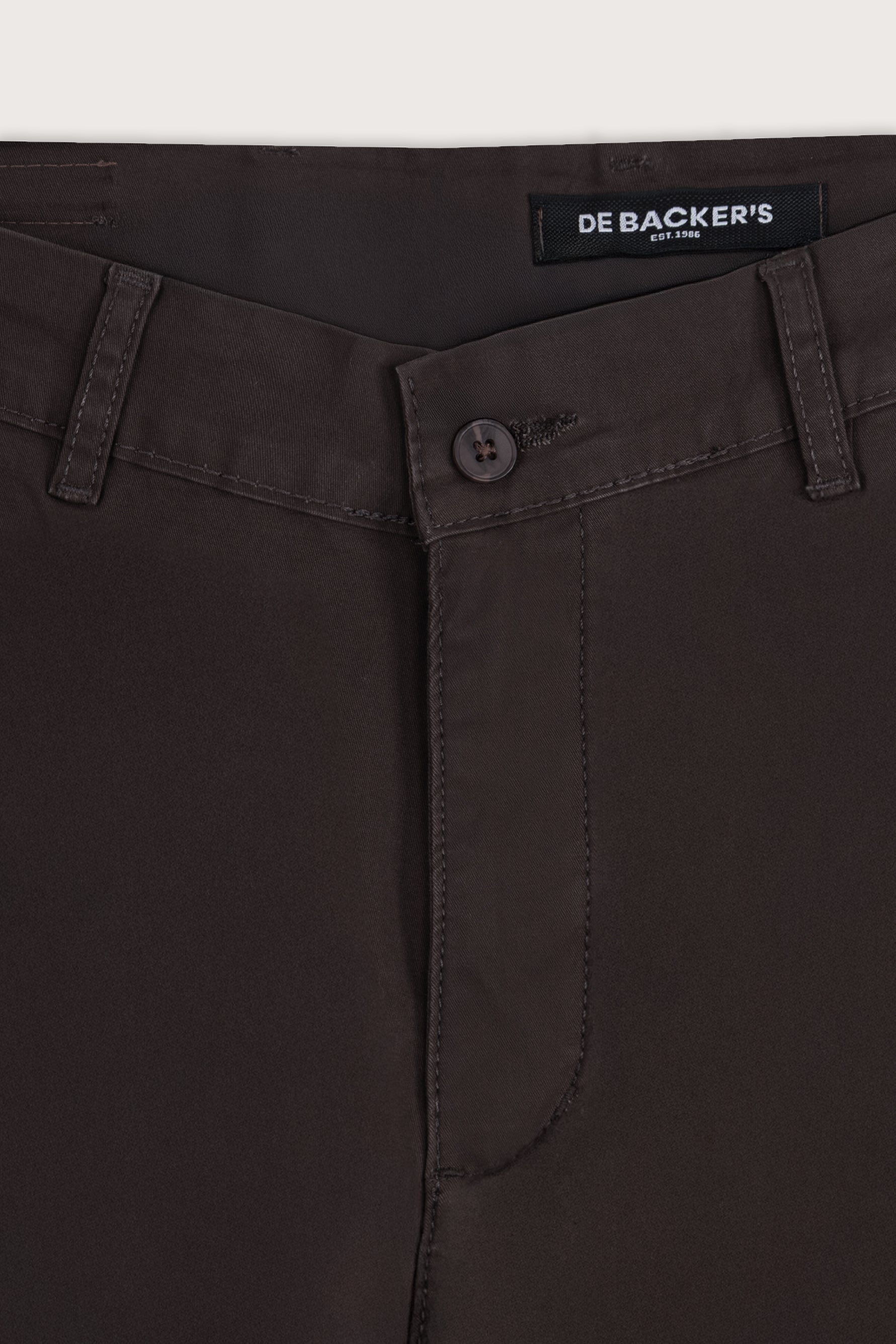 Dark Brown Chino Gabardine Pant
