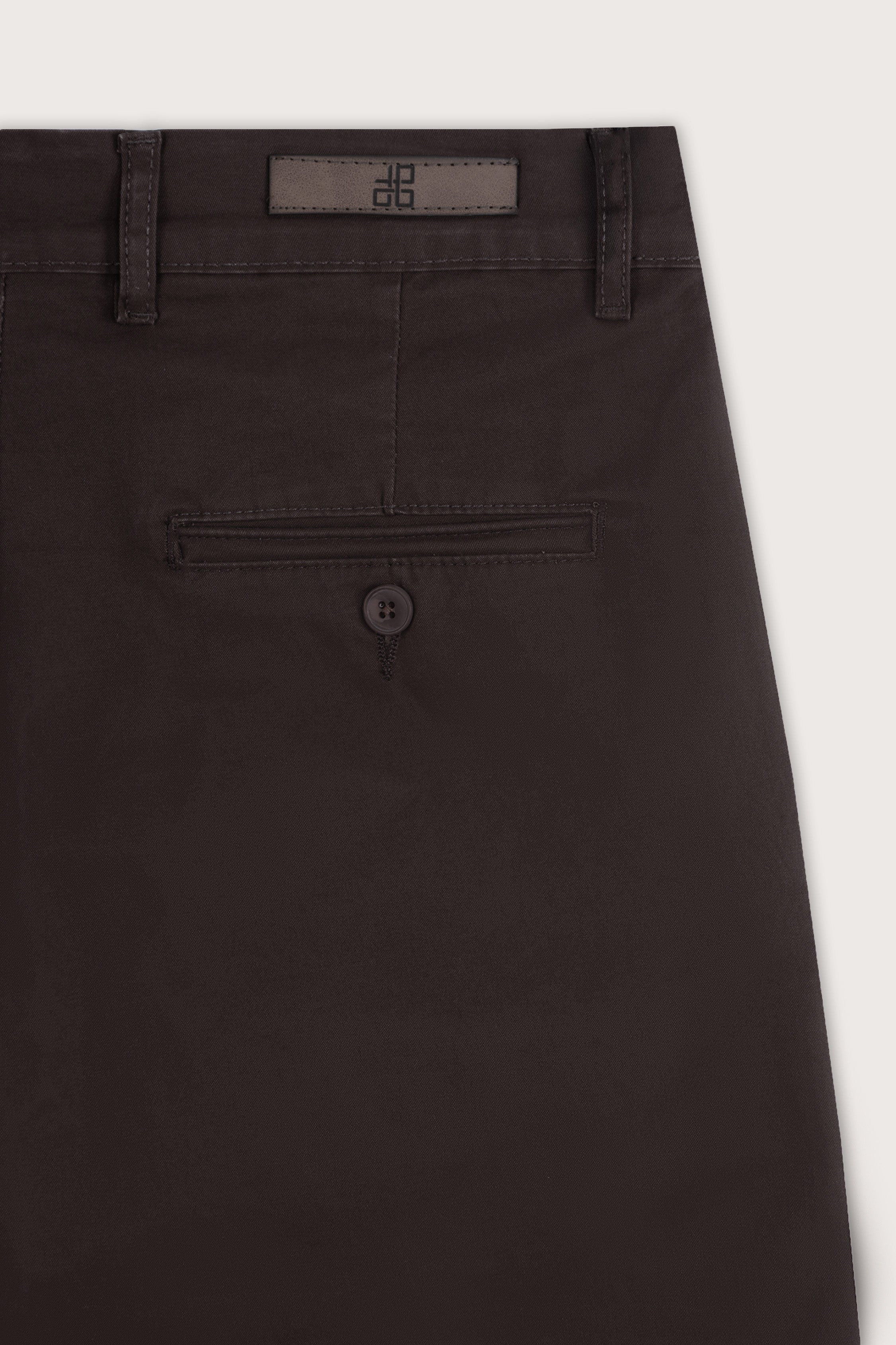 Dark Brown Chino Gabardine Pant
