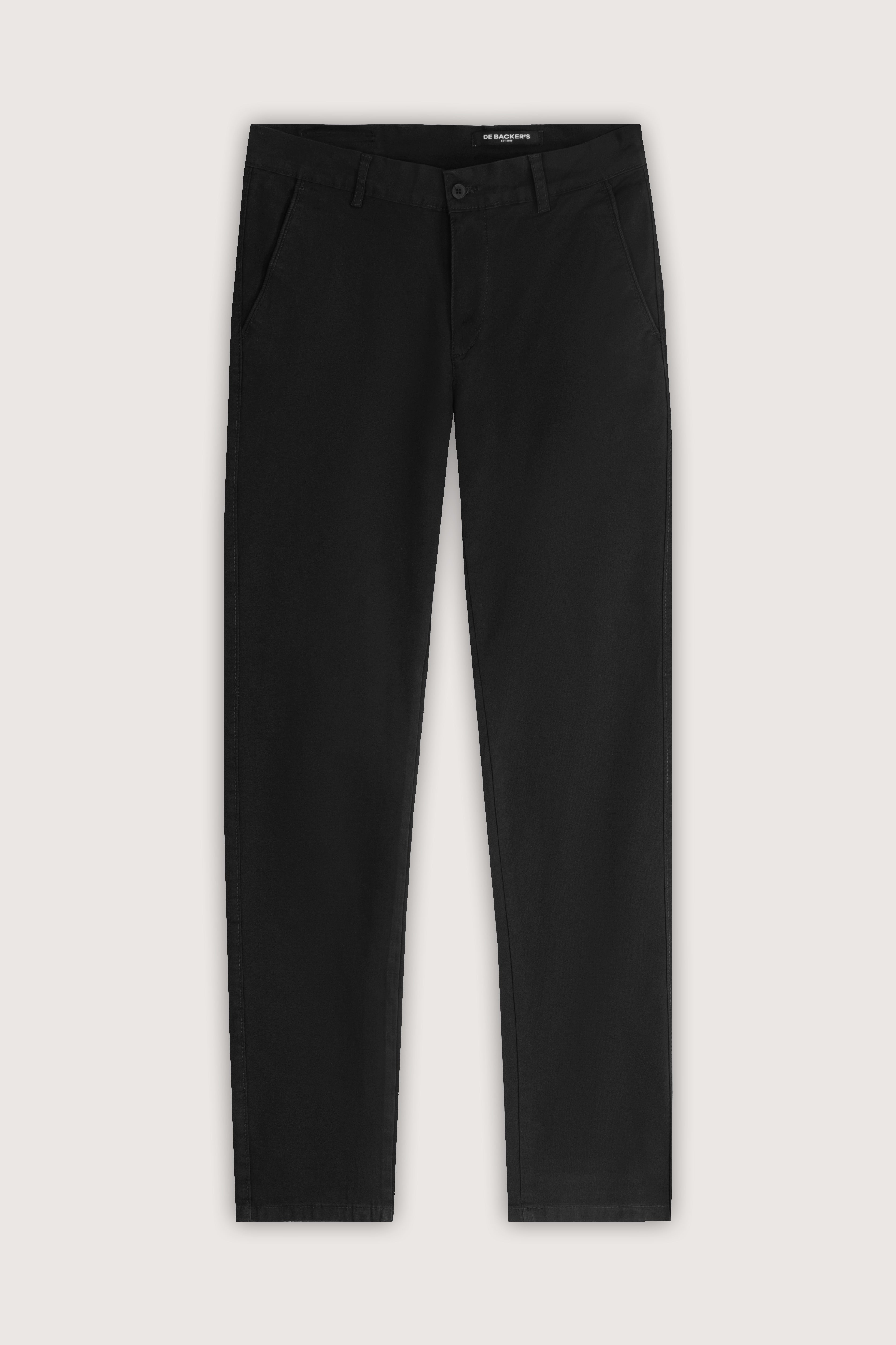 Black Chino Gabardine Pant