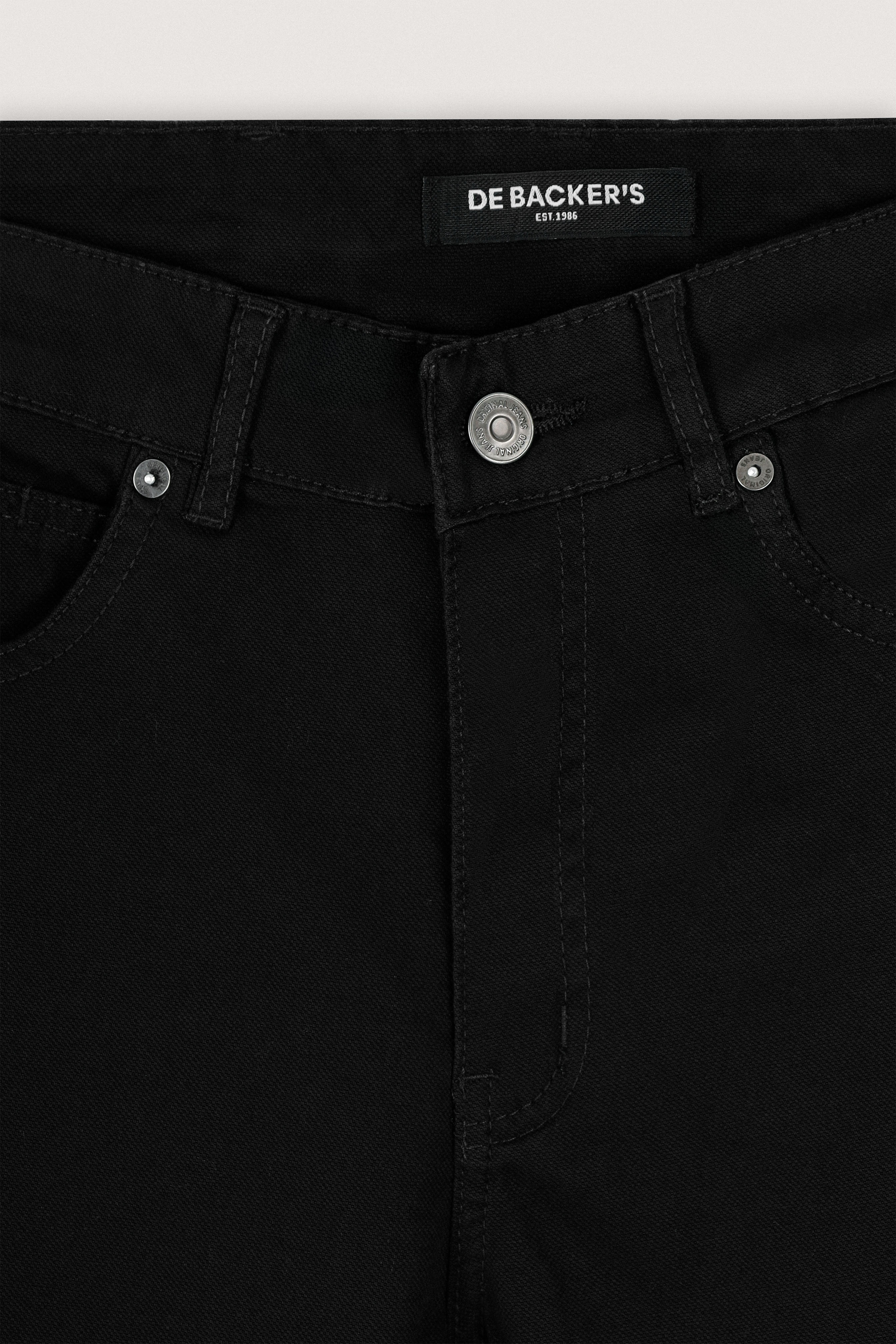 Black Chino Gabardine Pant