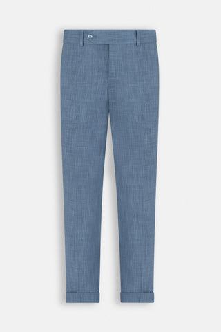 Blue Smart Casual Pants