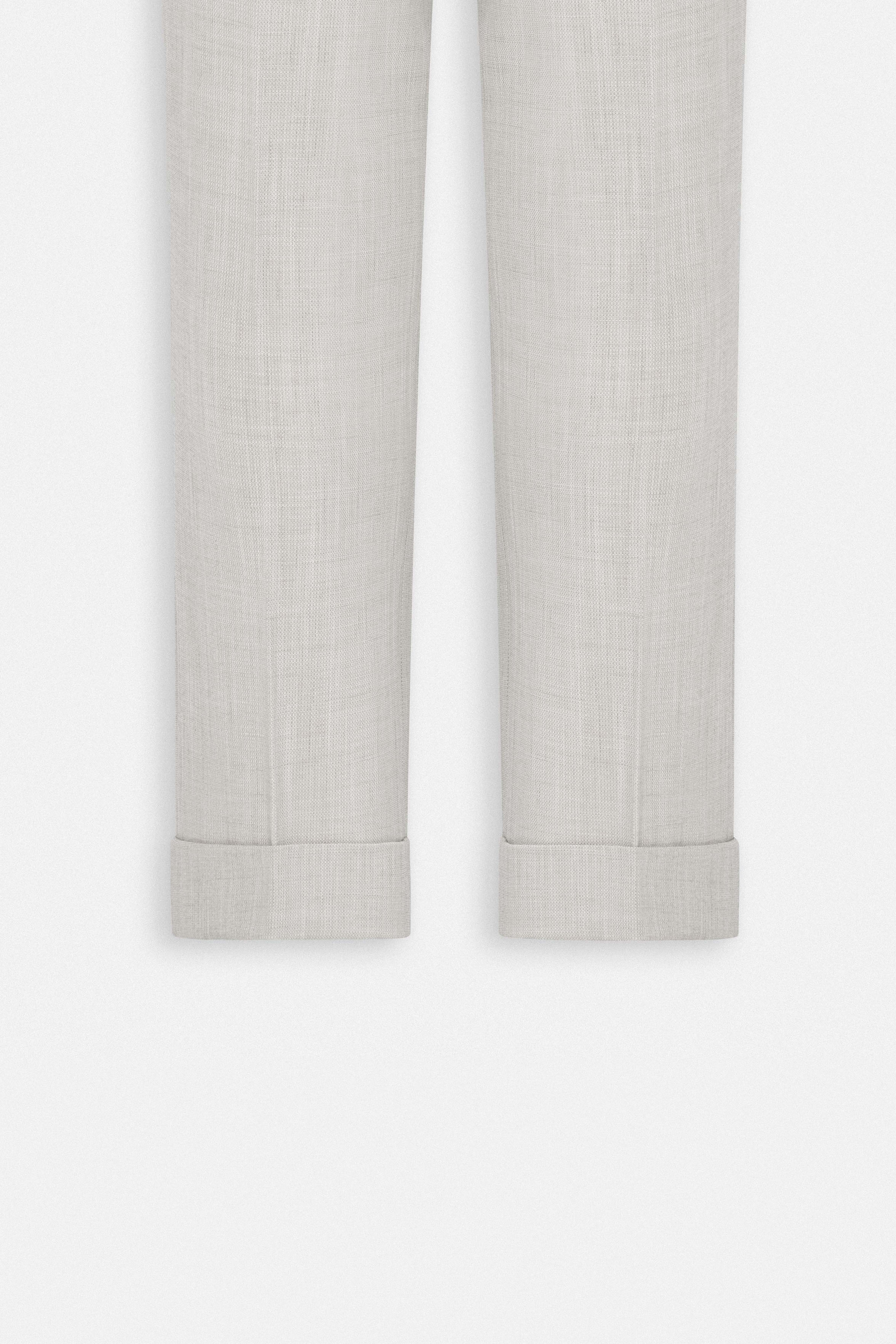 Beige Smart Casual Pants