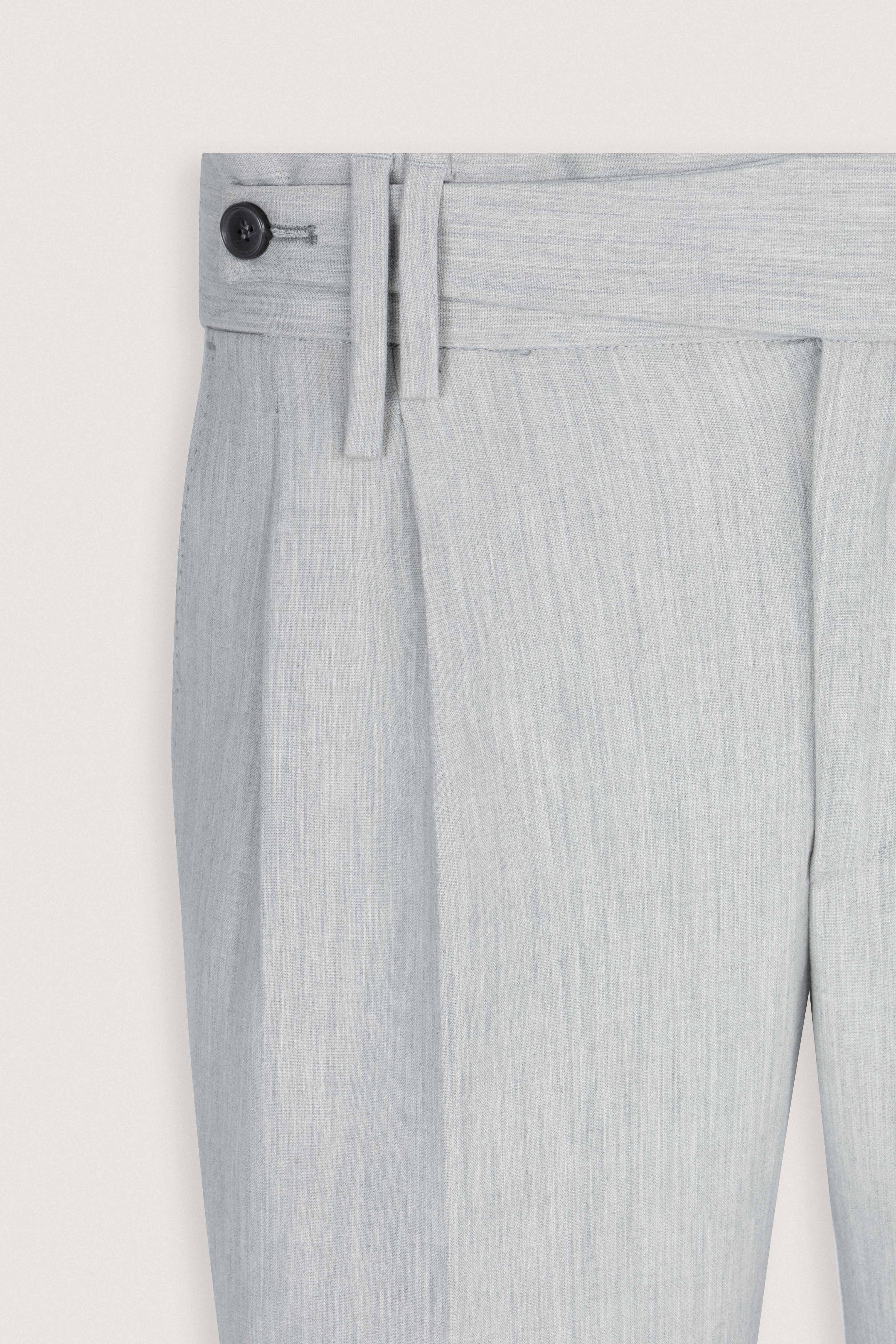Light Gray Italian Smart Casual Trousers