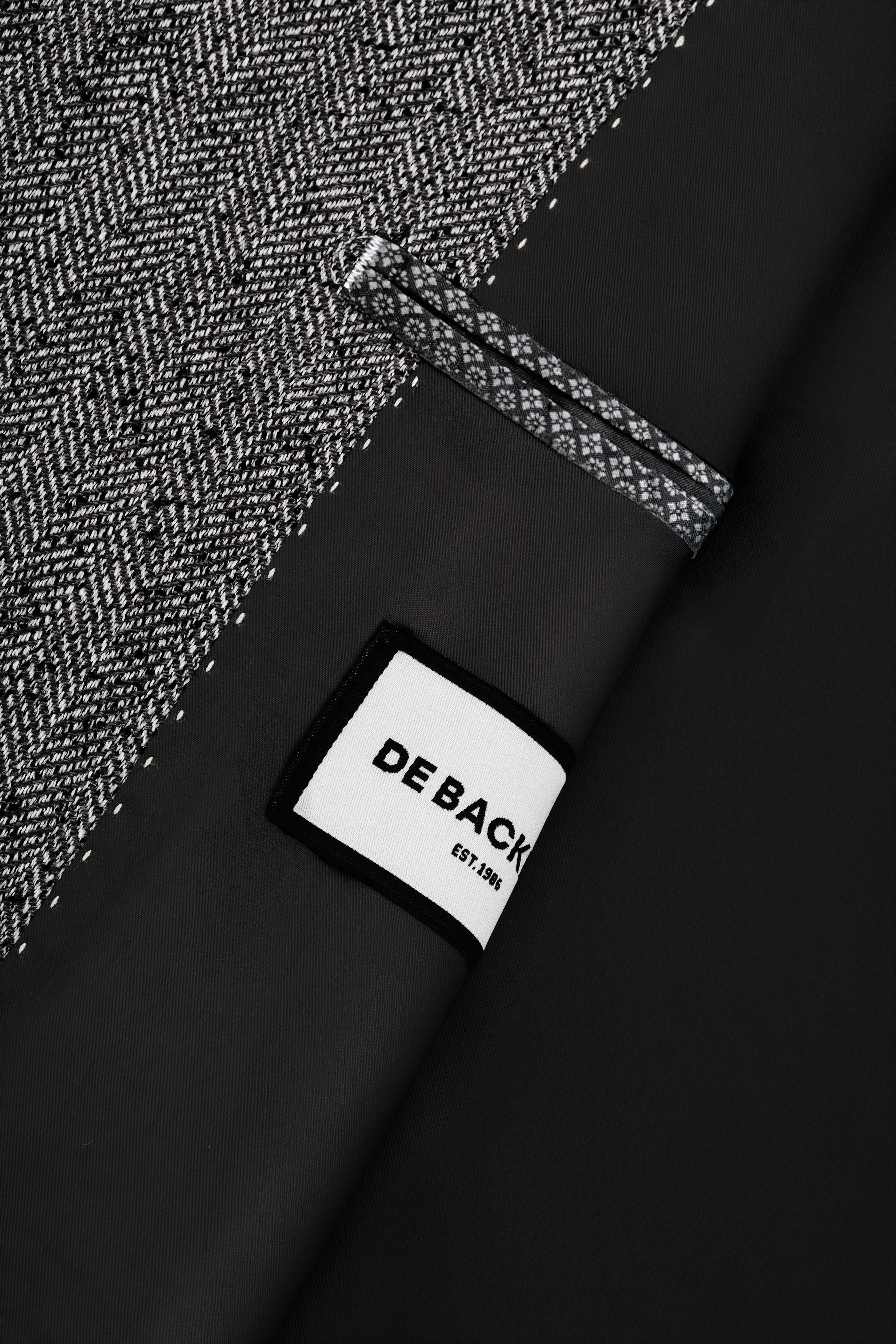 Dark Gray Textured Classic Blazer