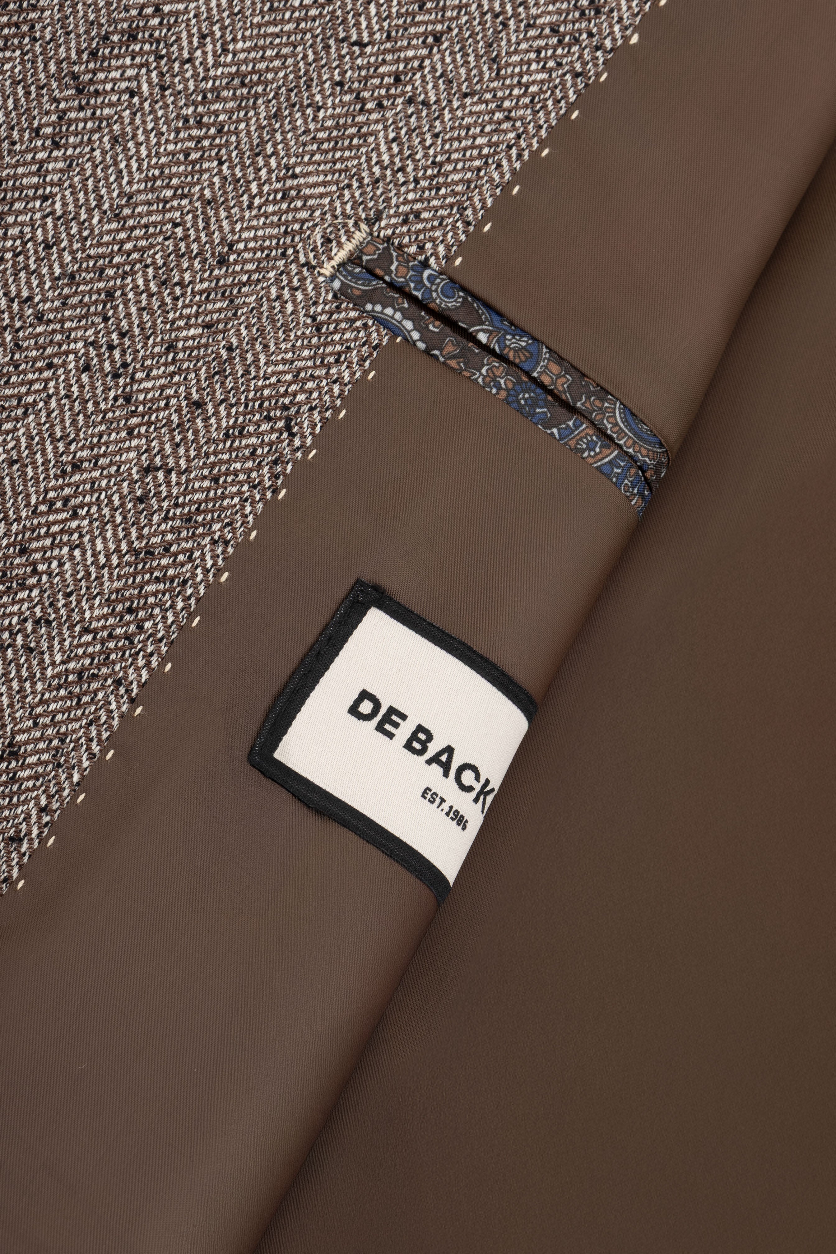 Light Brown Textured Classic Blazer