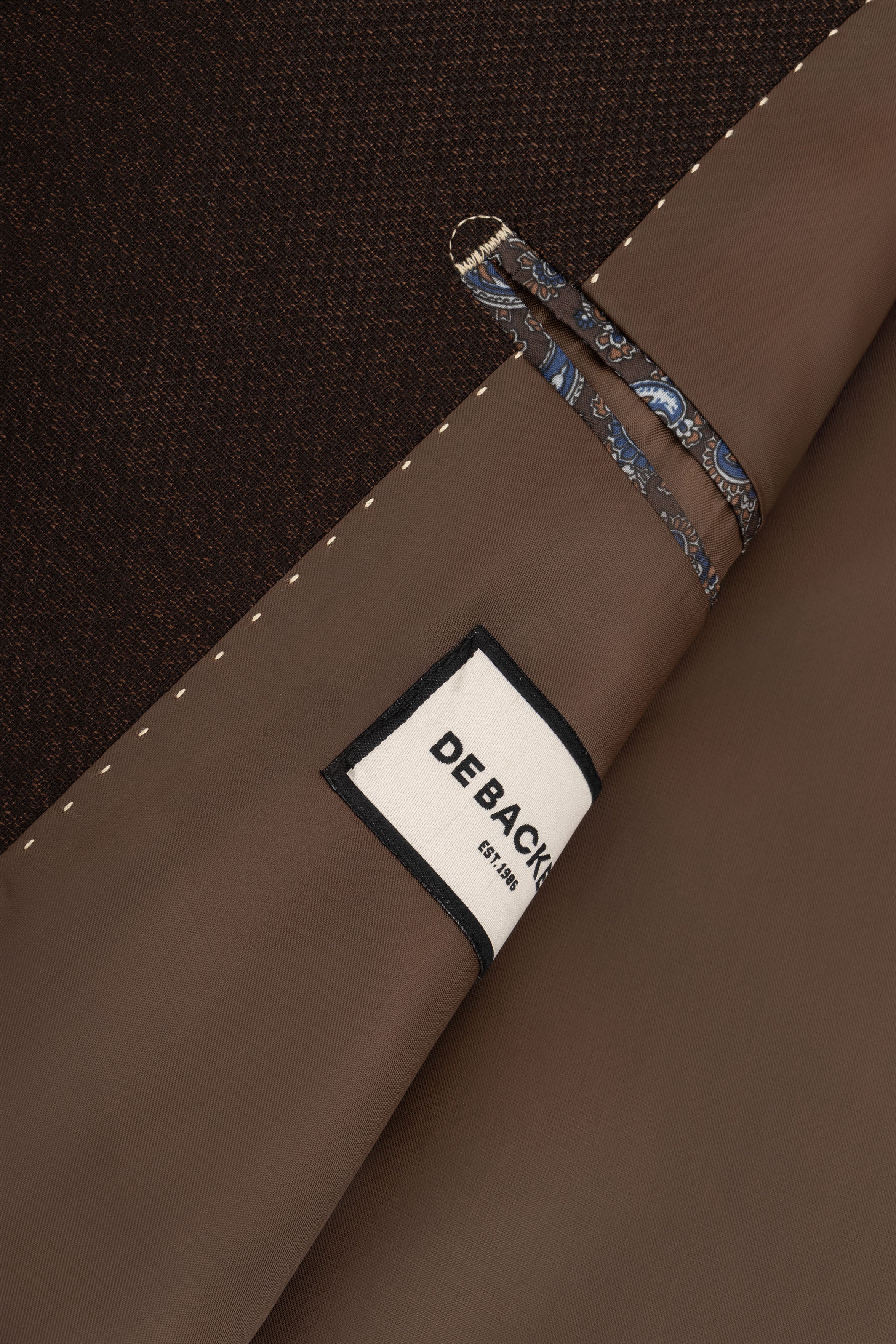 Dark Brown Textured Classic Blazer