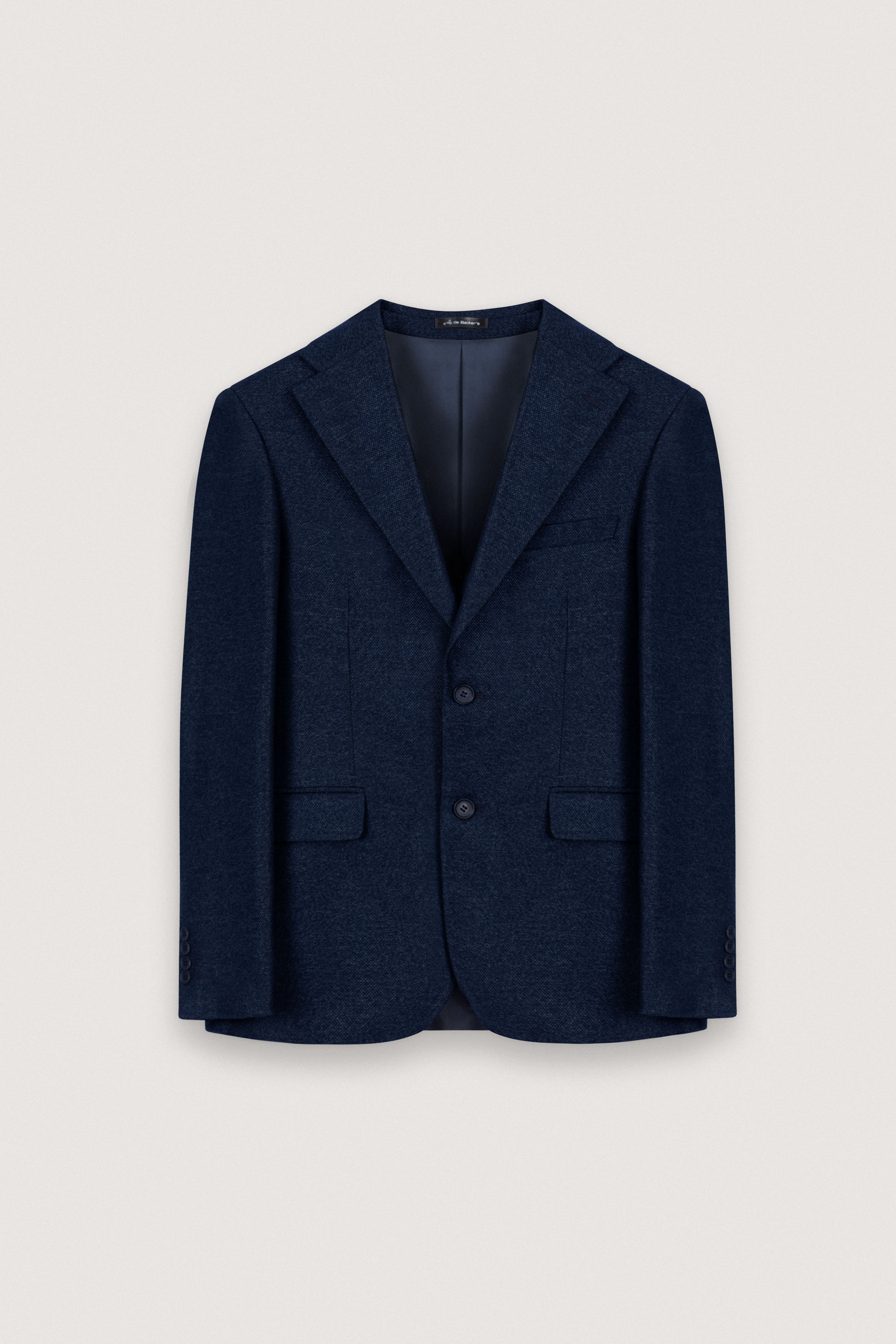 Navy Textured Classic Blazer
