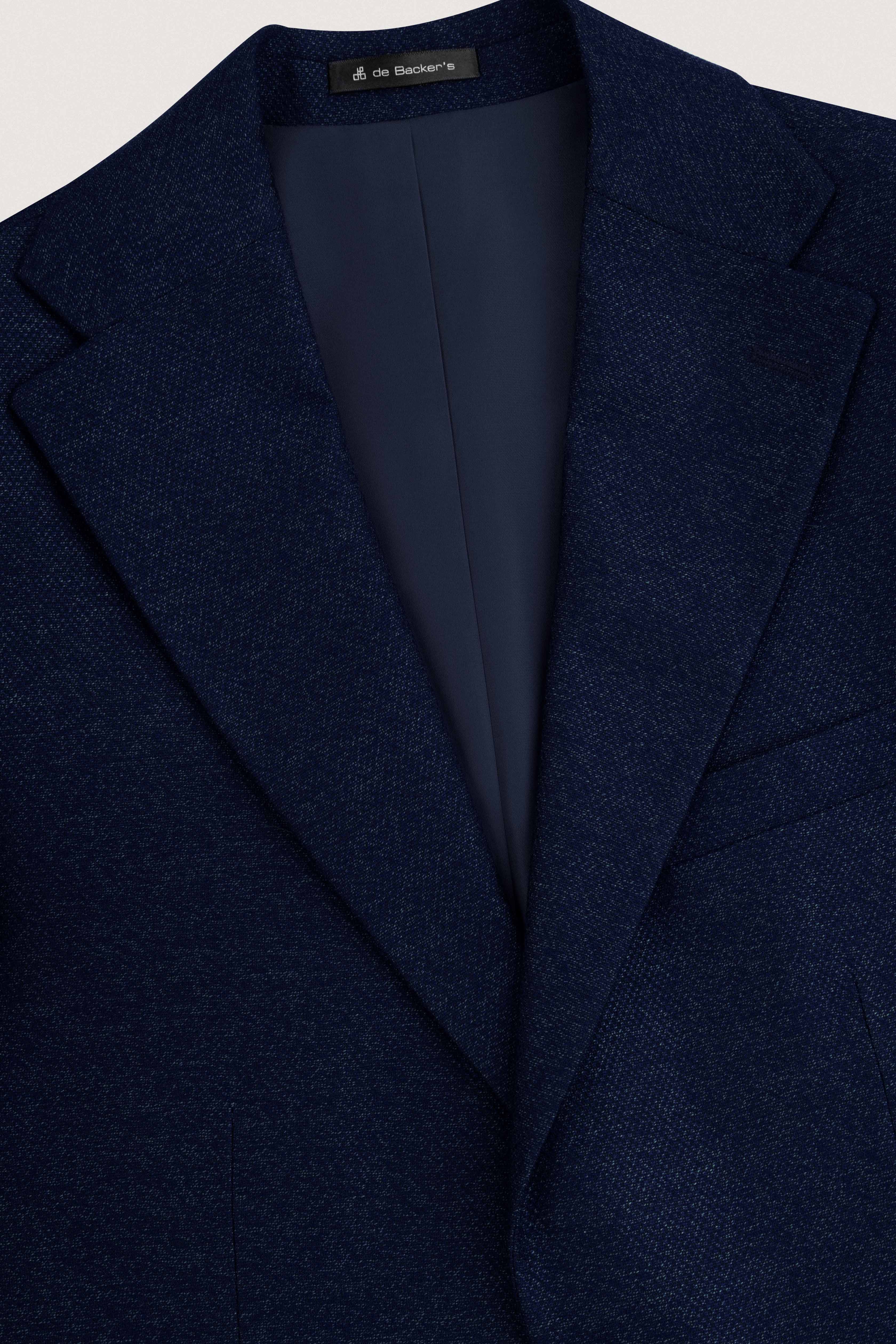 Navy Textured Classic Blazer