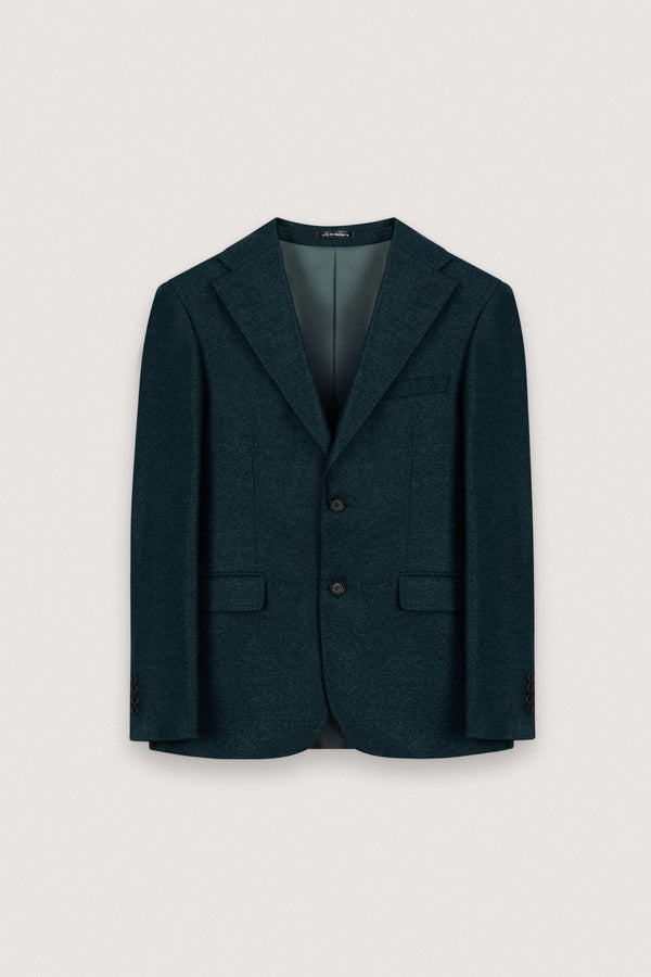 Azure Green Textured Classic Blazer