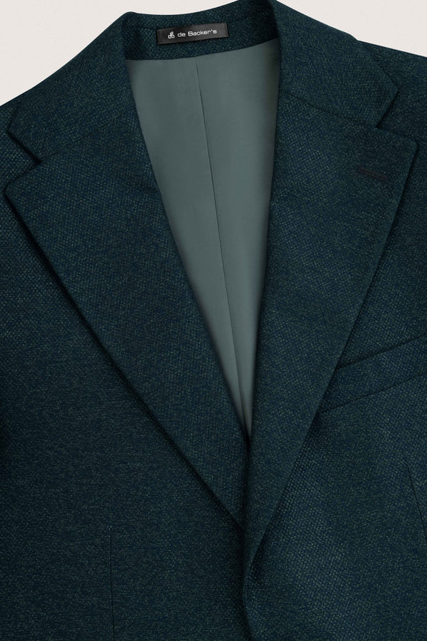 Azure Green Textured Classic Blazer