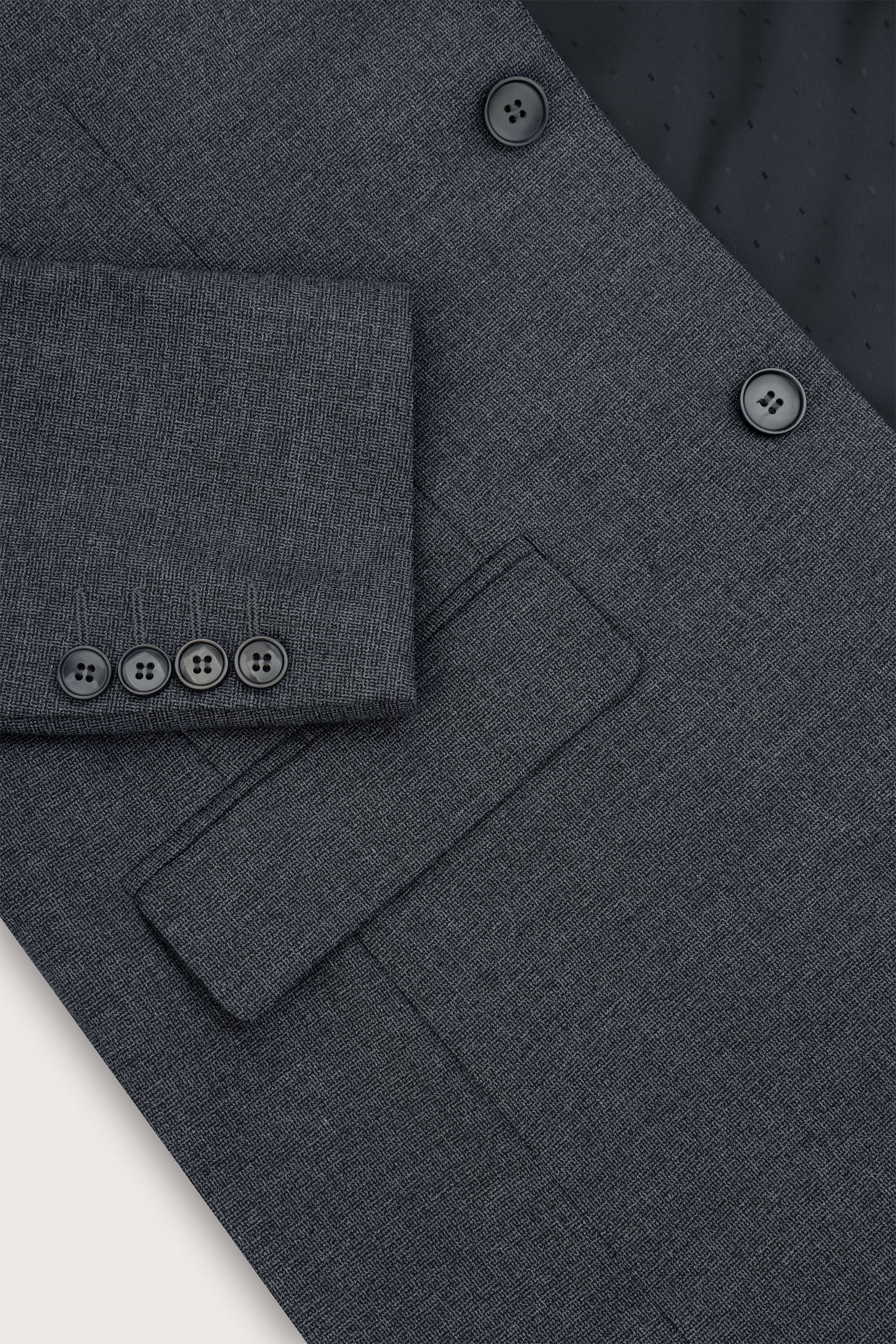 Dark Gray Jacquard Classic Blazer