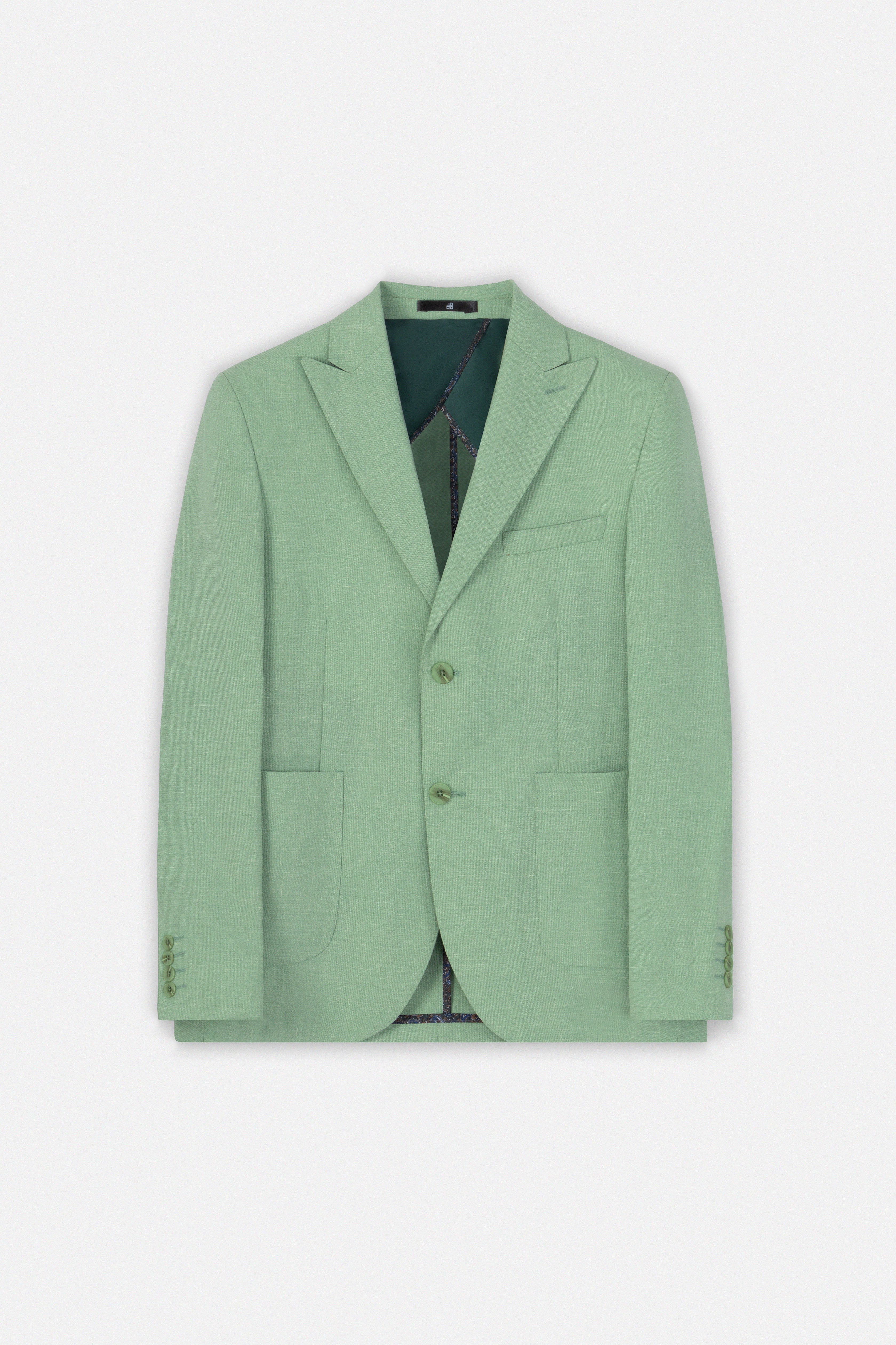Pistachio Casual Linen Blend Blazer