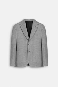 Gray patterned Casual Blazer