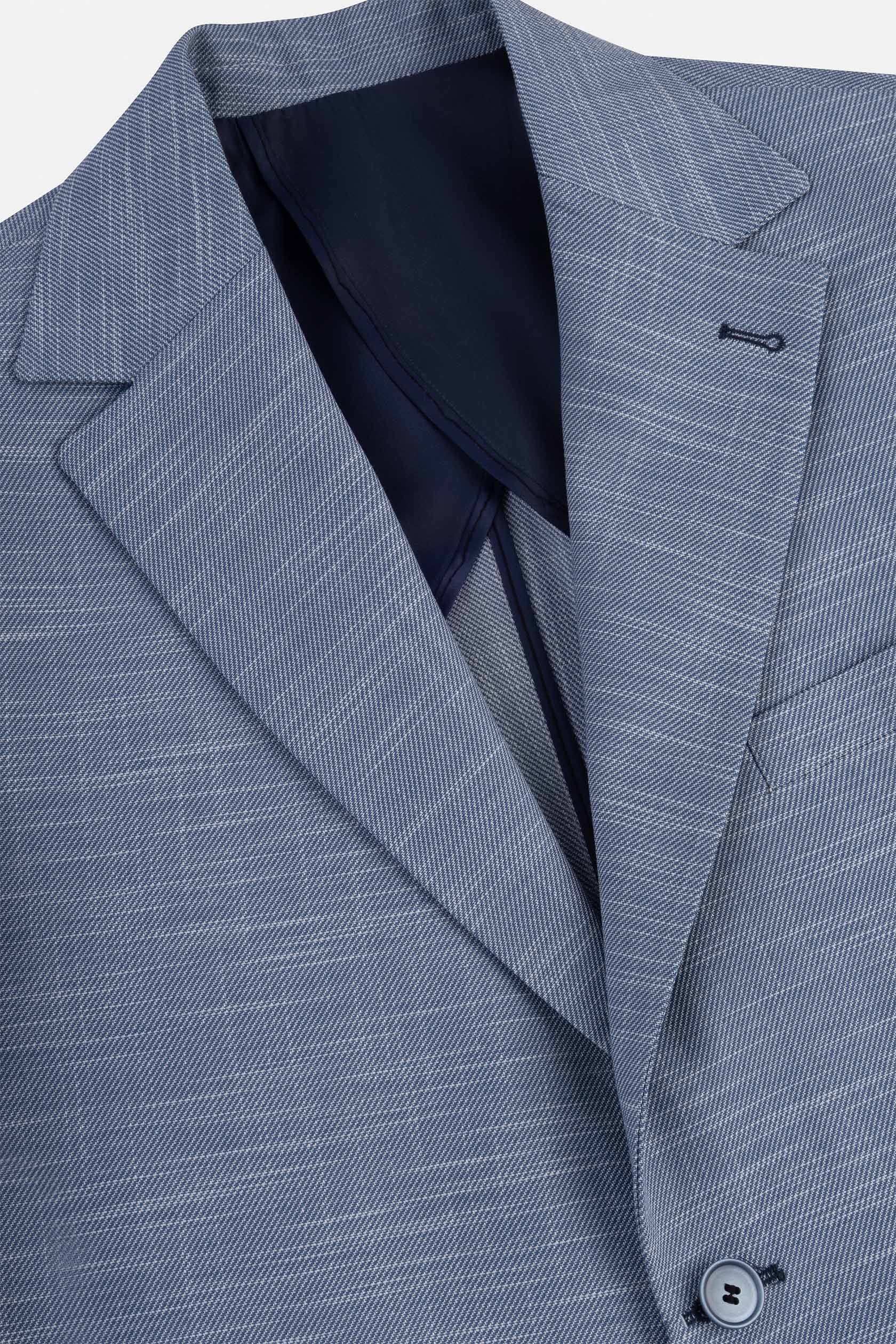 Blue patterned Casual Blazer