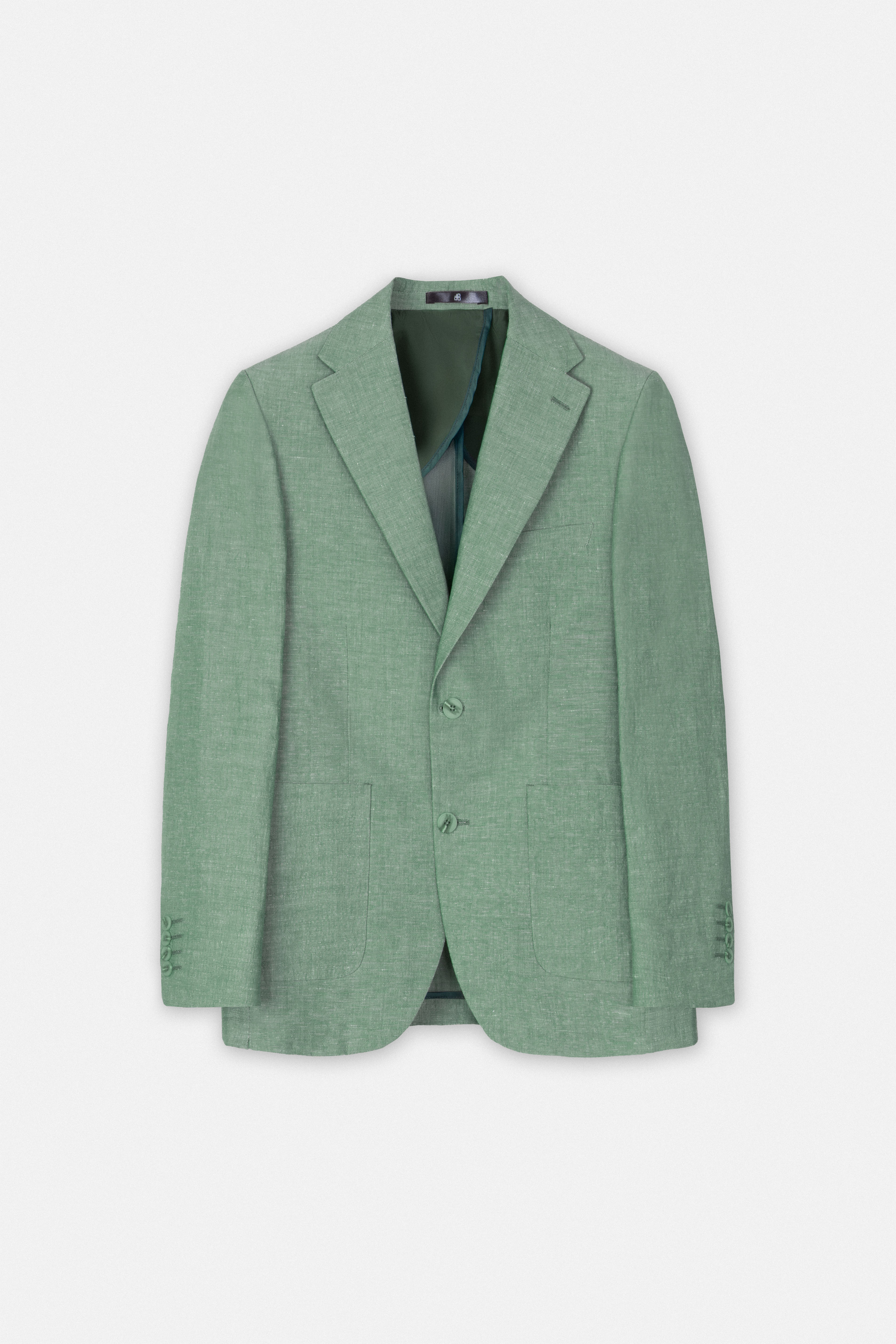 Light Green Casual Linen Blazer