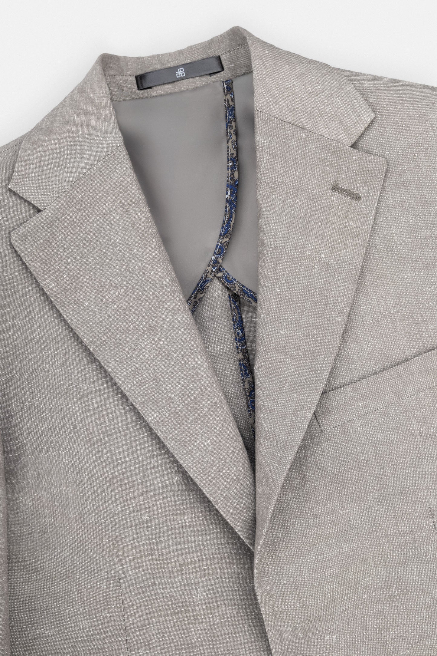 Light Brown Casual Linen Blazer