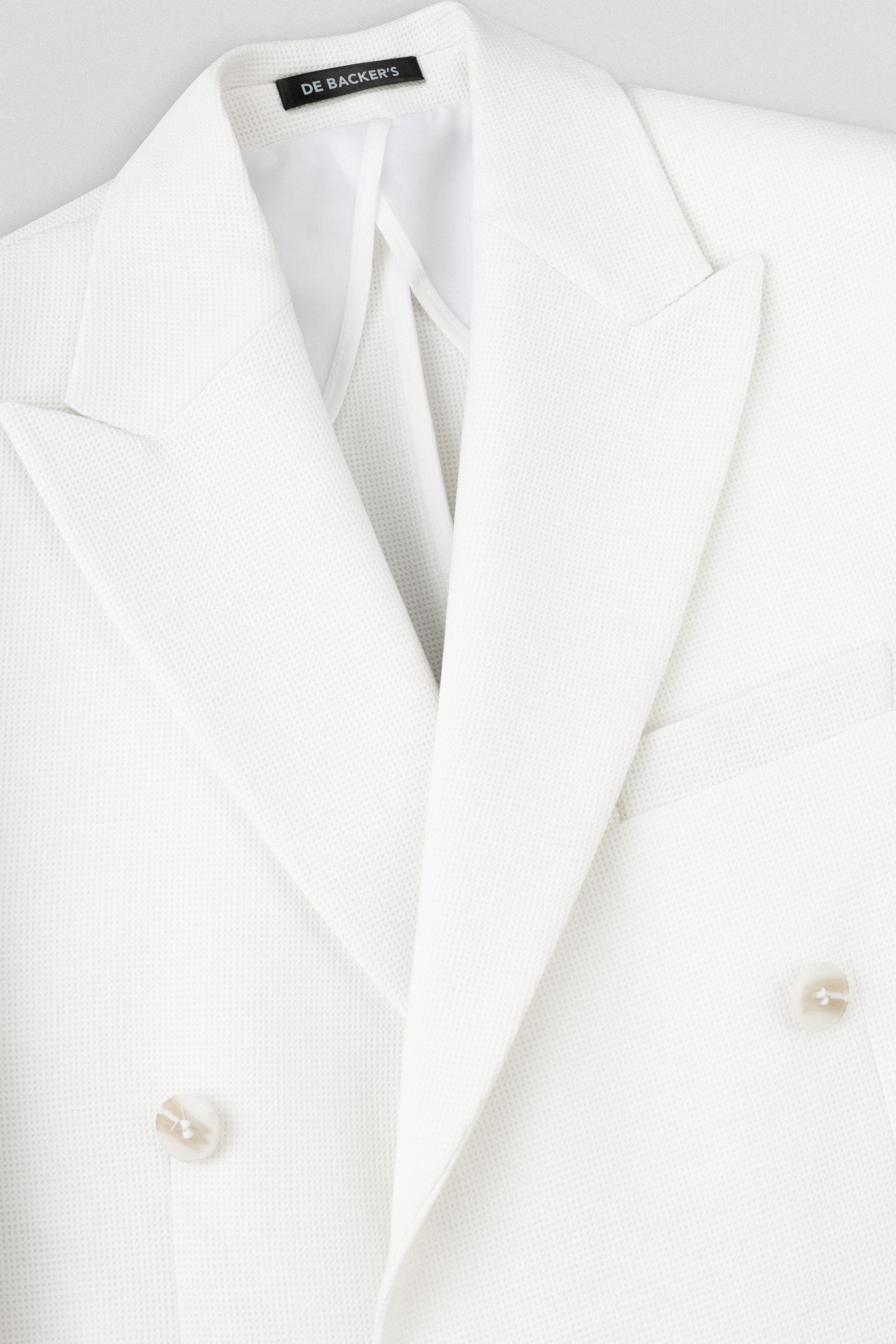 White patterned Casual Blazer