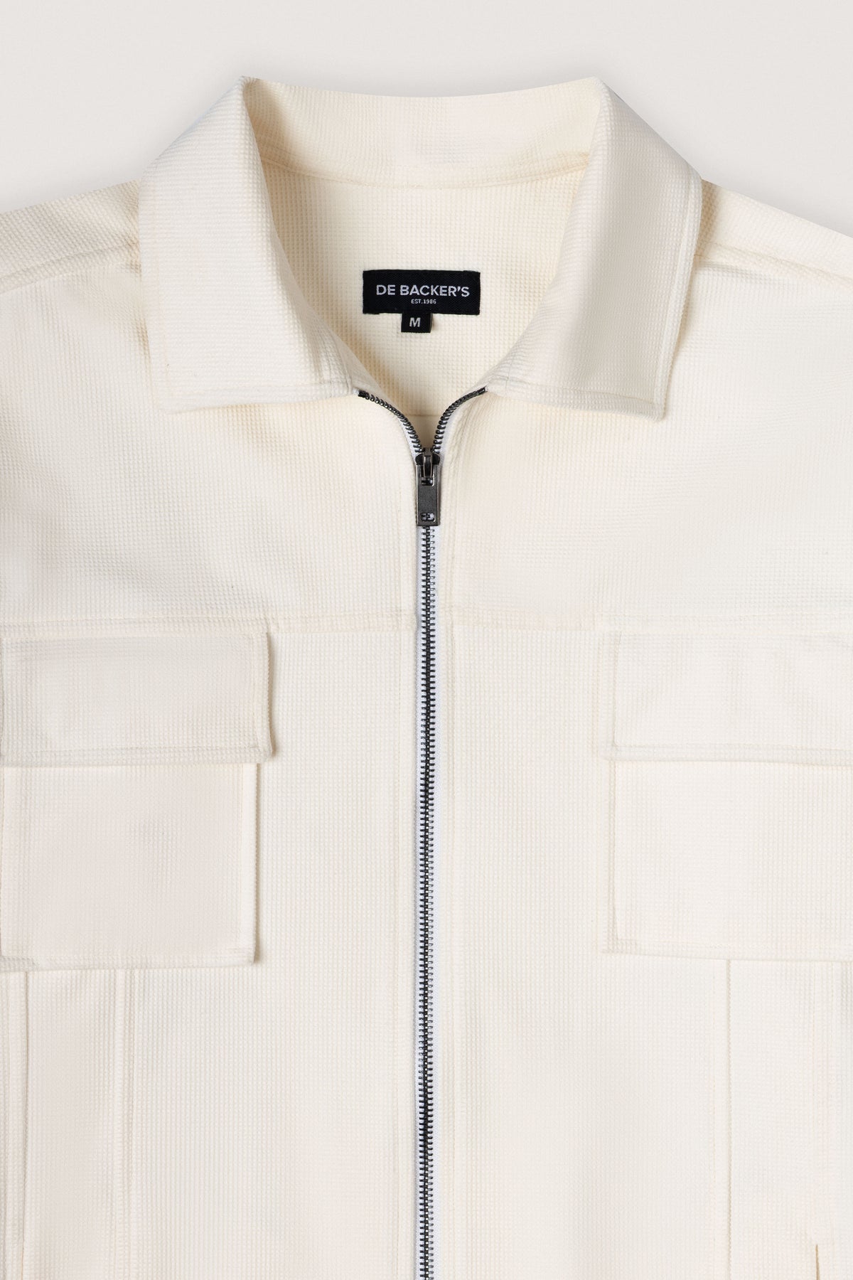 White Patterned Overshirt - De Backers - 2