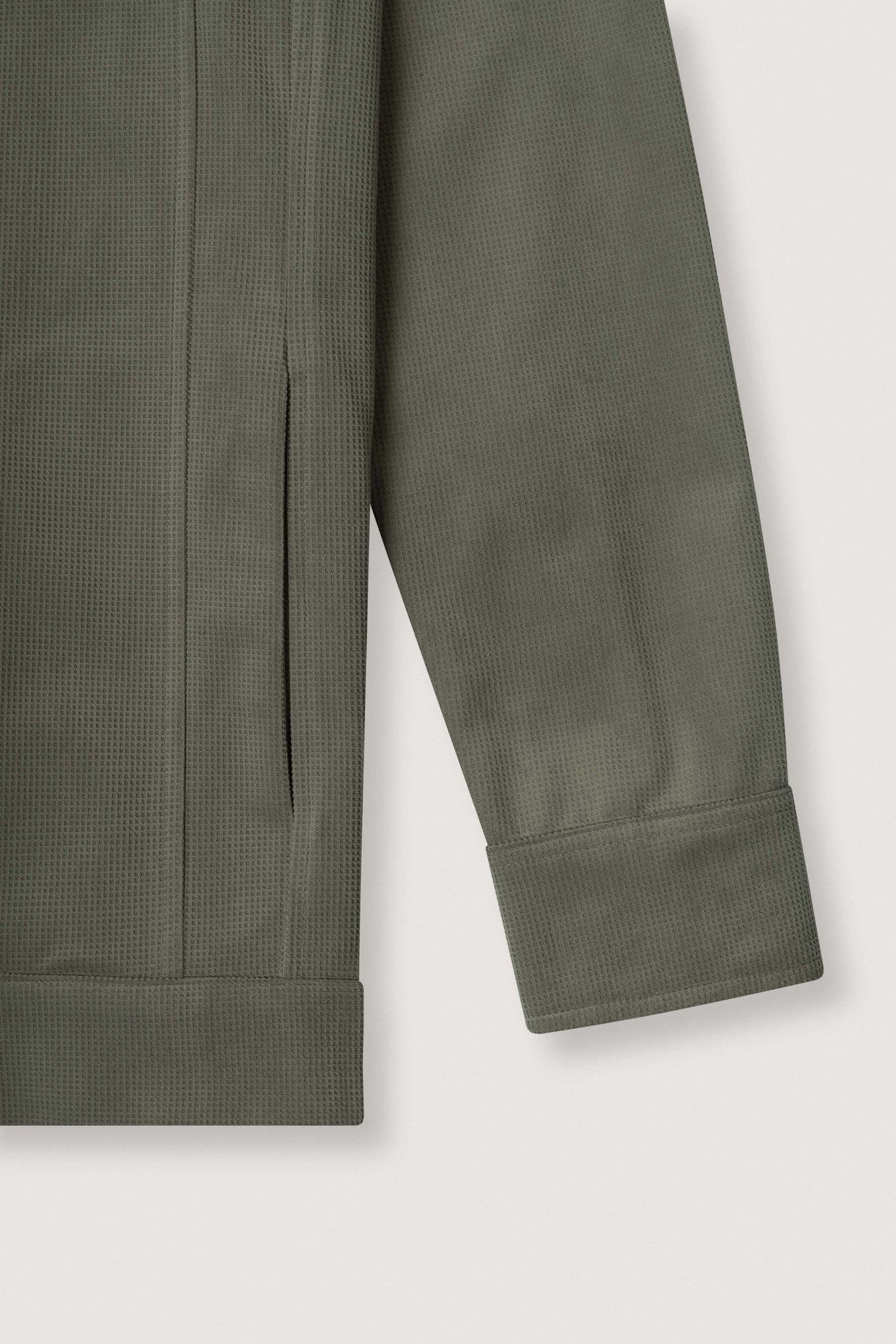 Dark Green Patterned Overshirt - De Backers - 3