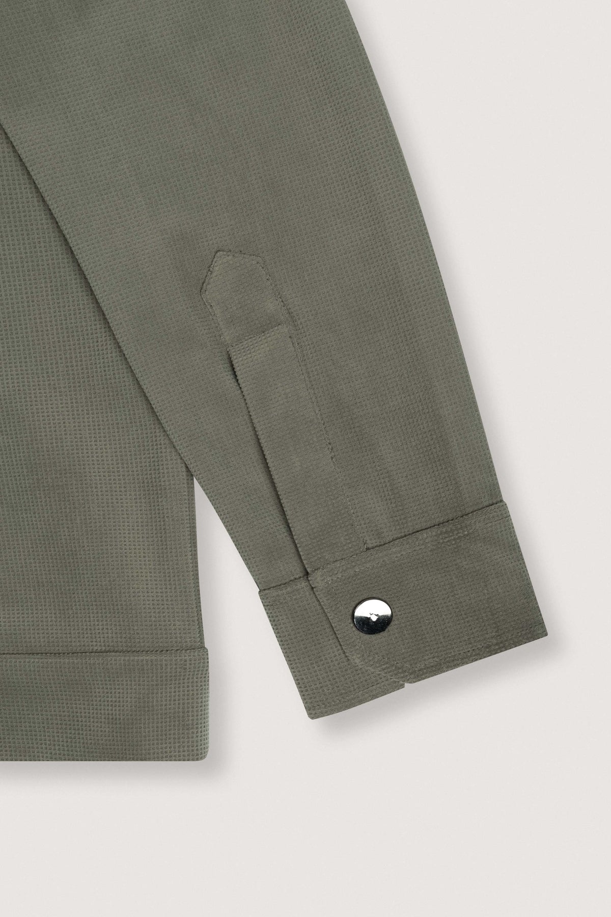 Dark Green Patterned Overshirt - De Backers - 4