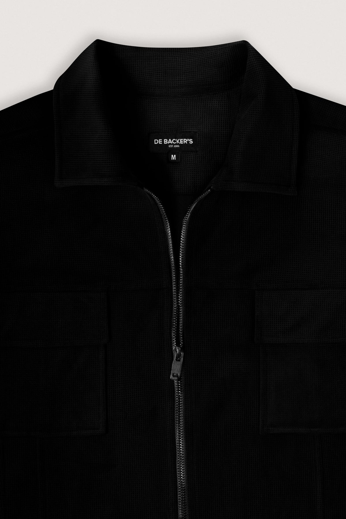 Black Patterned Overshirt - De Backers - 2