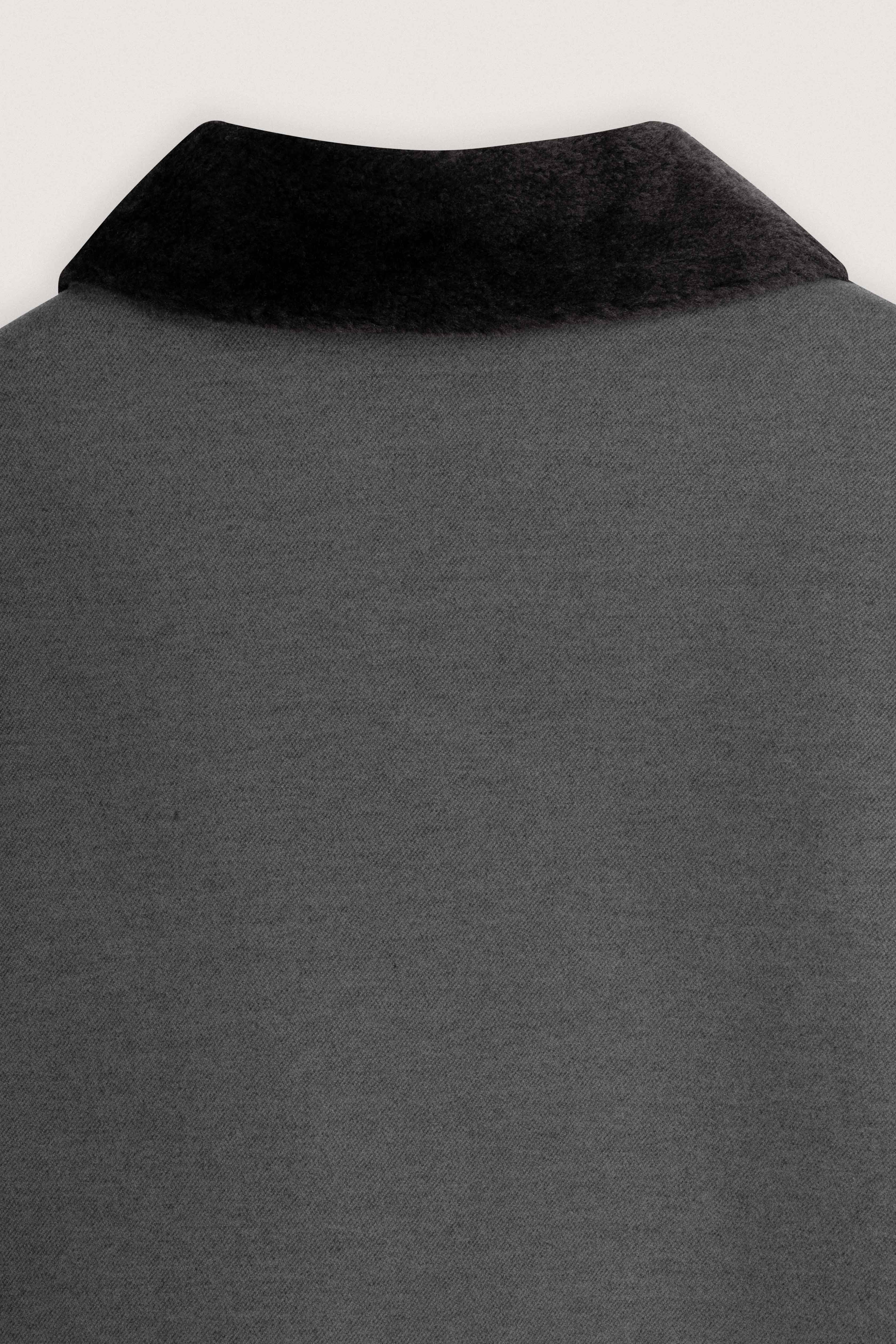 Dark Gray Jacket with fur collar