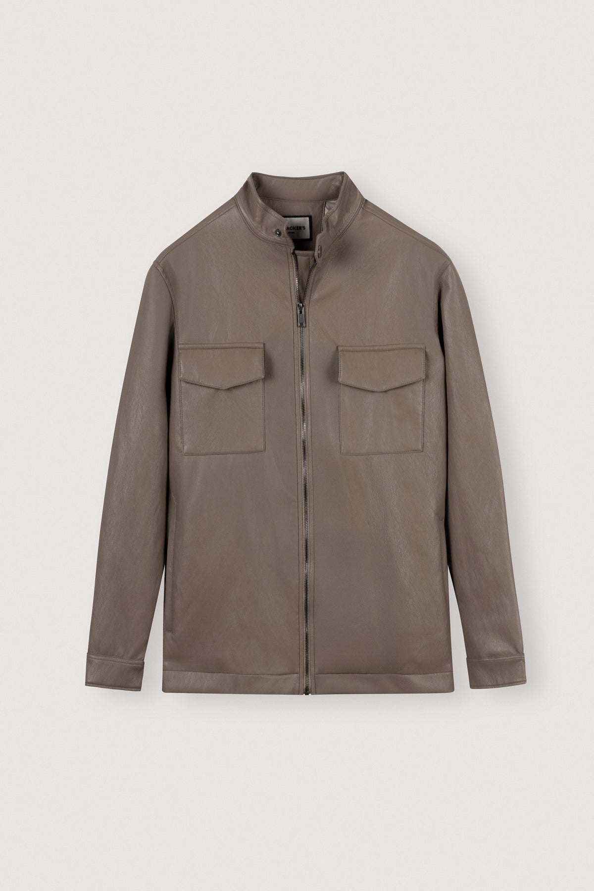 Dark Green Leather Jacket - De Backers - 1