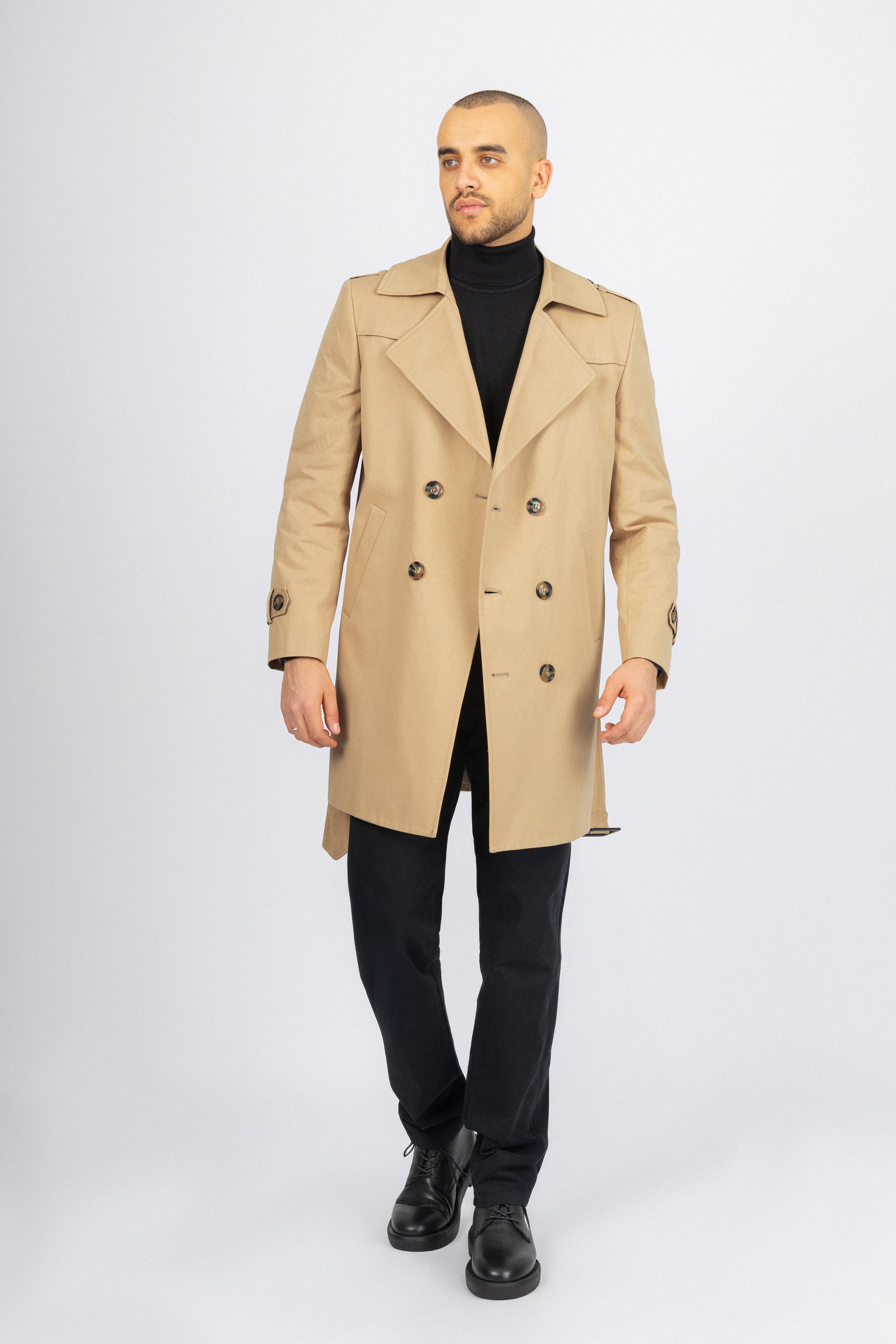 Caramel Tan Trench Coat