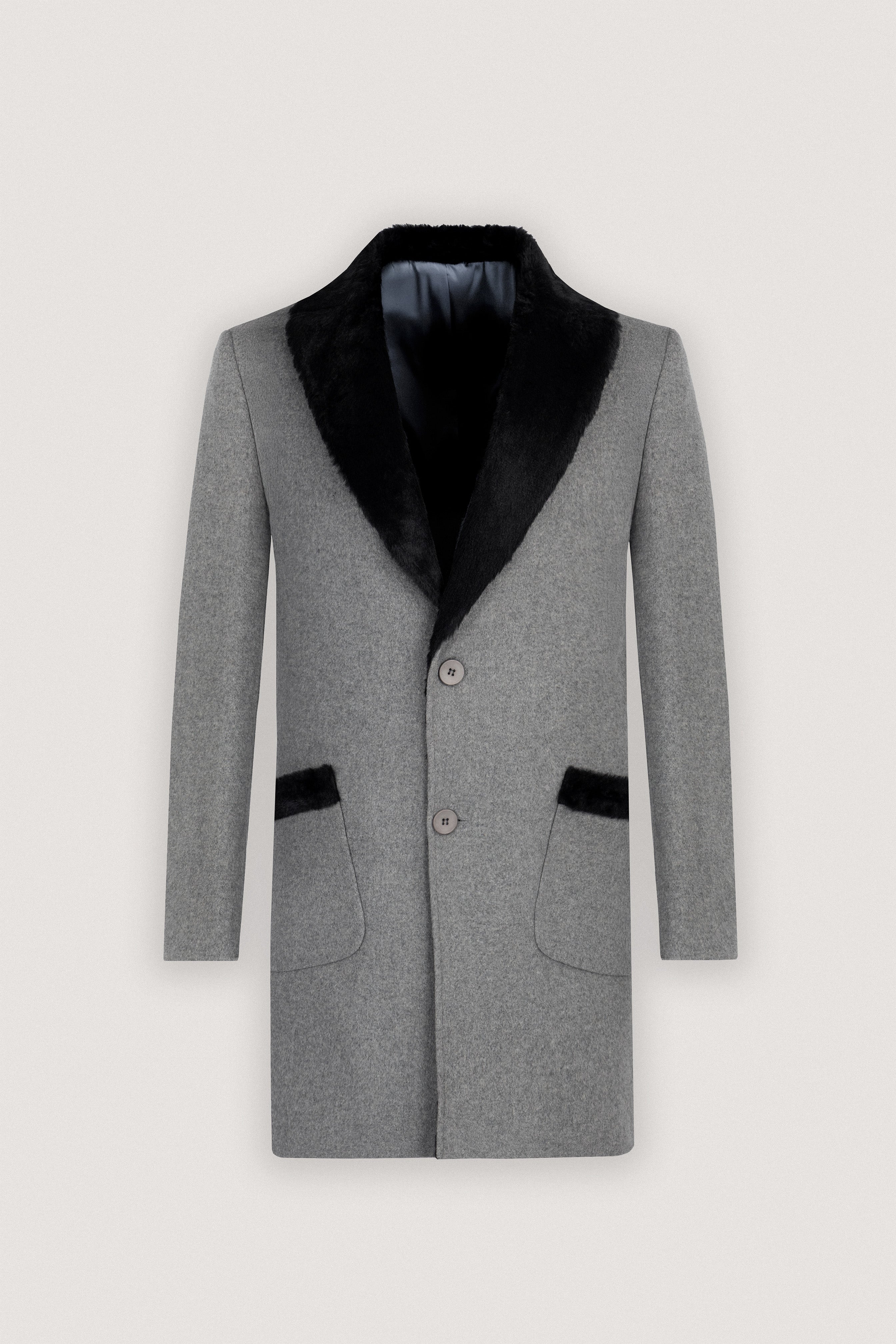 Gray Felt Classic Coat