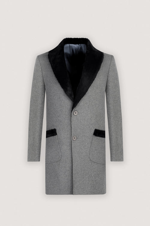 Gray Felt Classic Coat