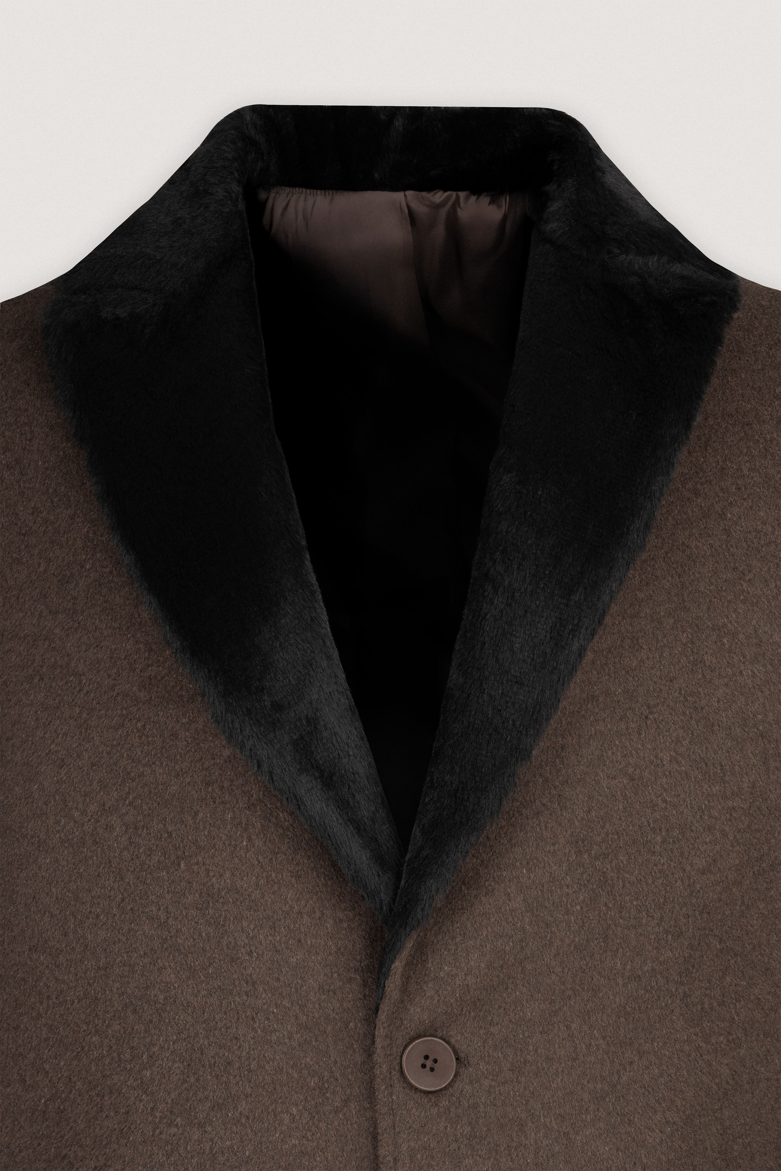 Kabul Brown Felt Classic Coat