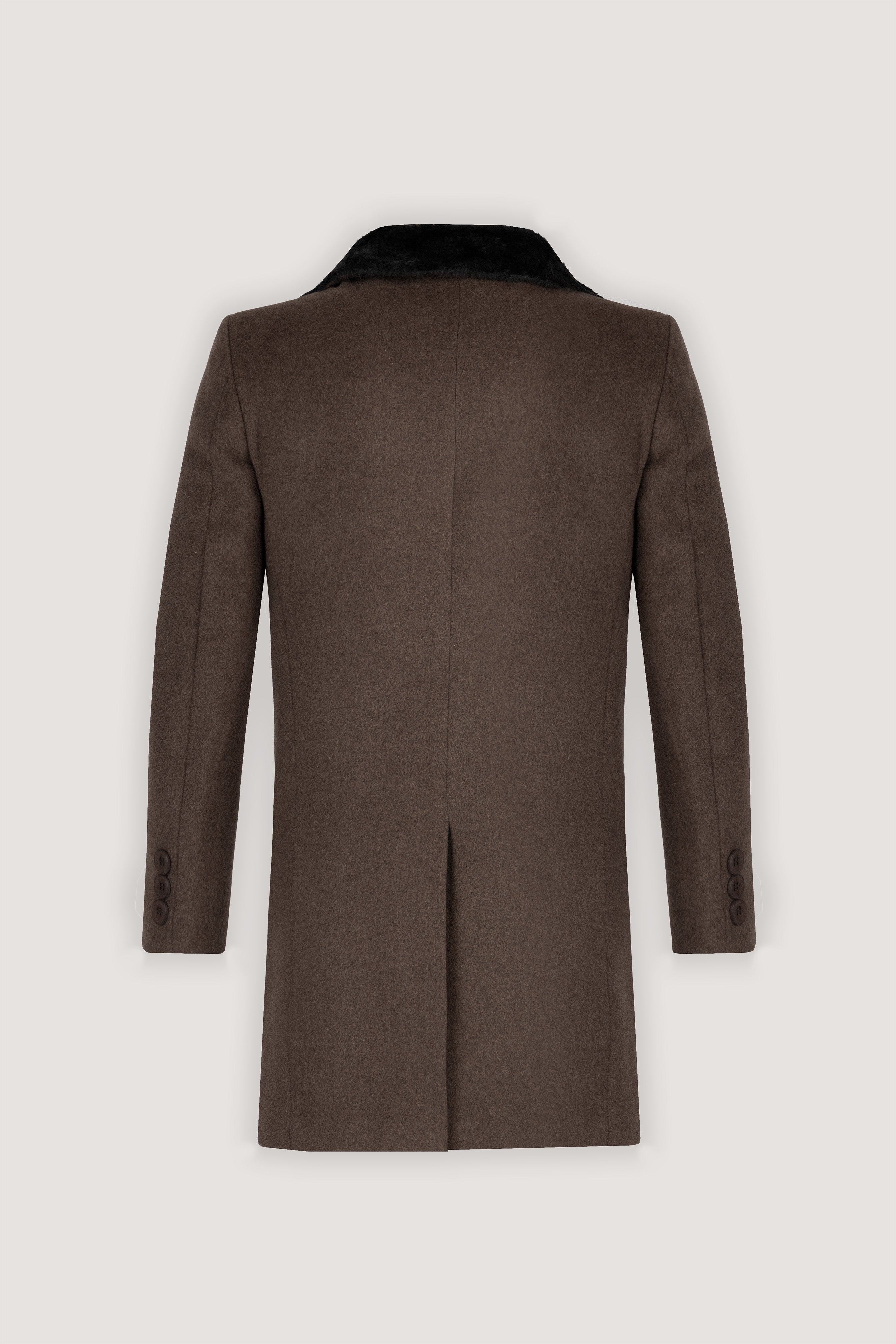 Kabul Brown Felt Classic Coat