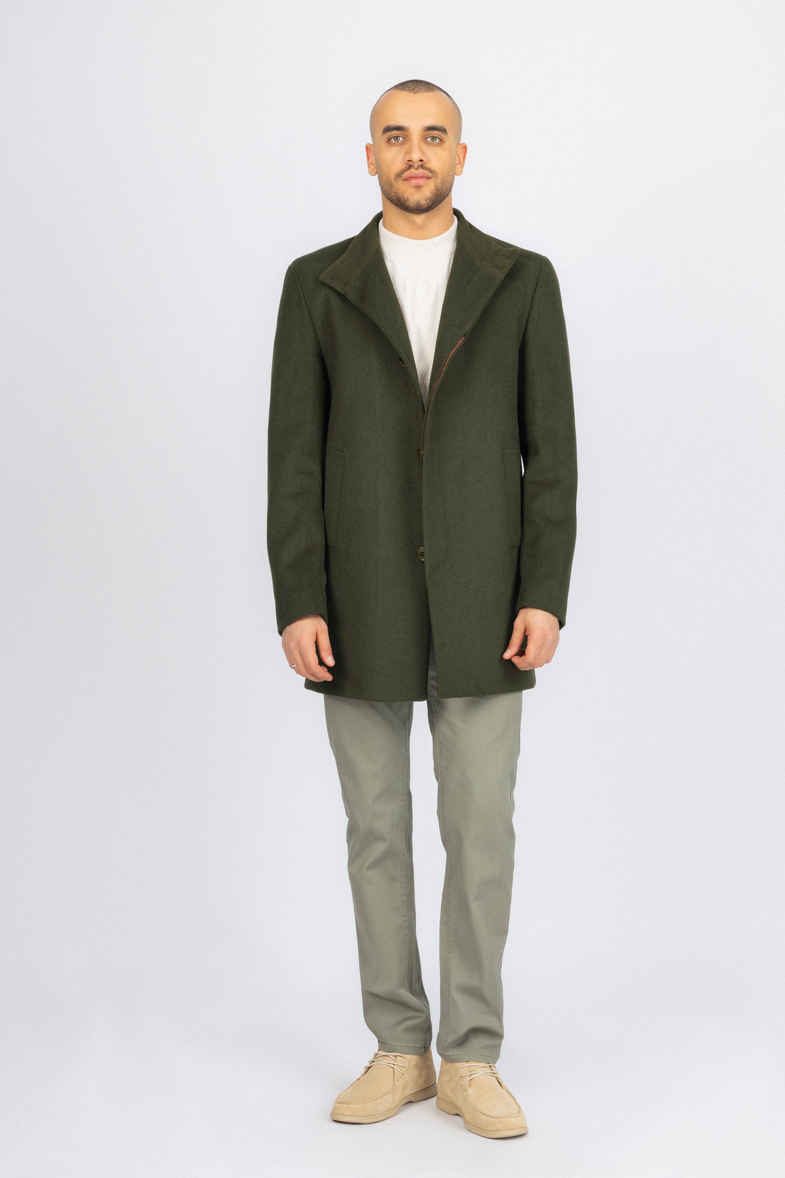 Dark Green Half Coat