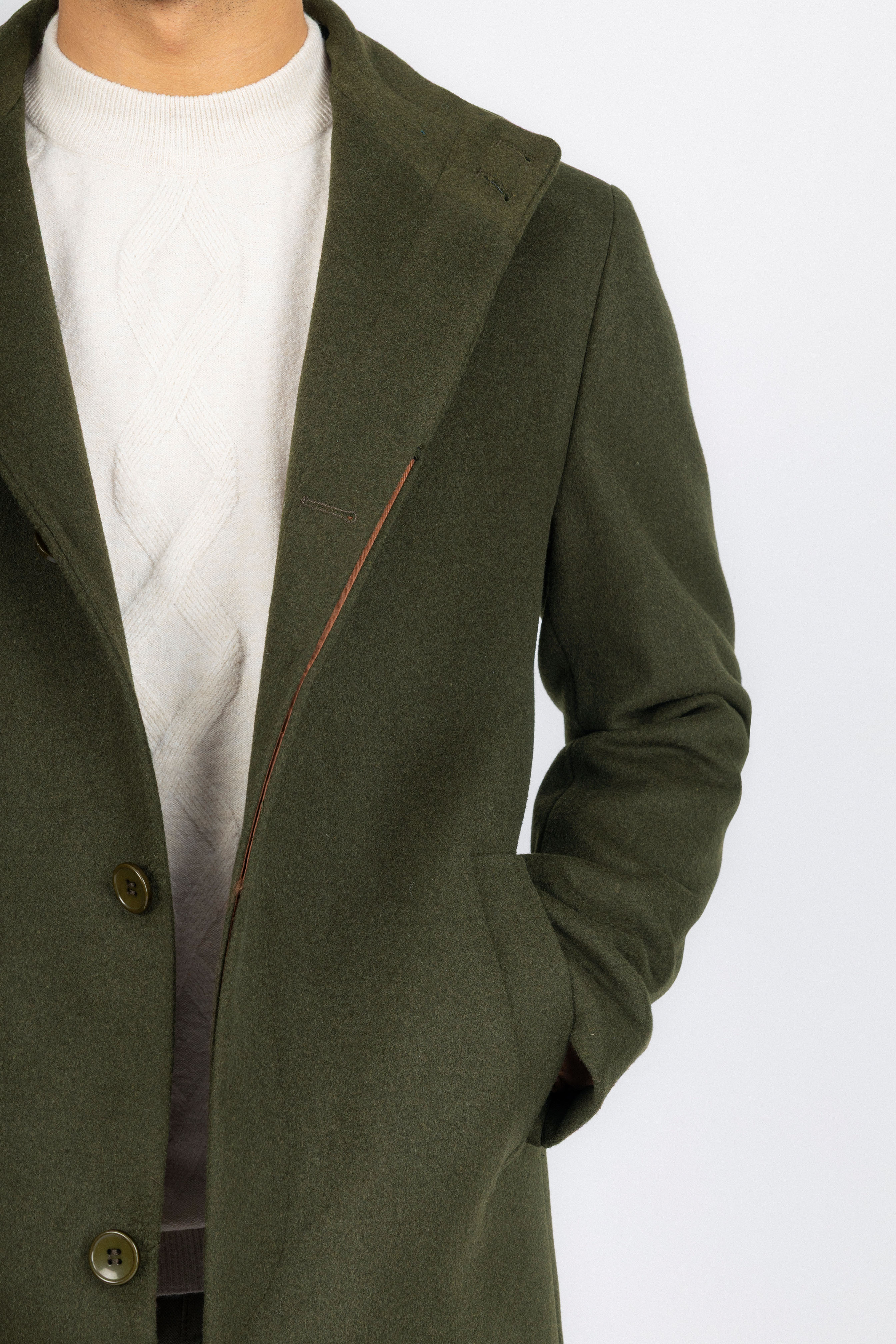 Dark Green Half Coat