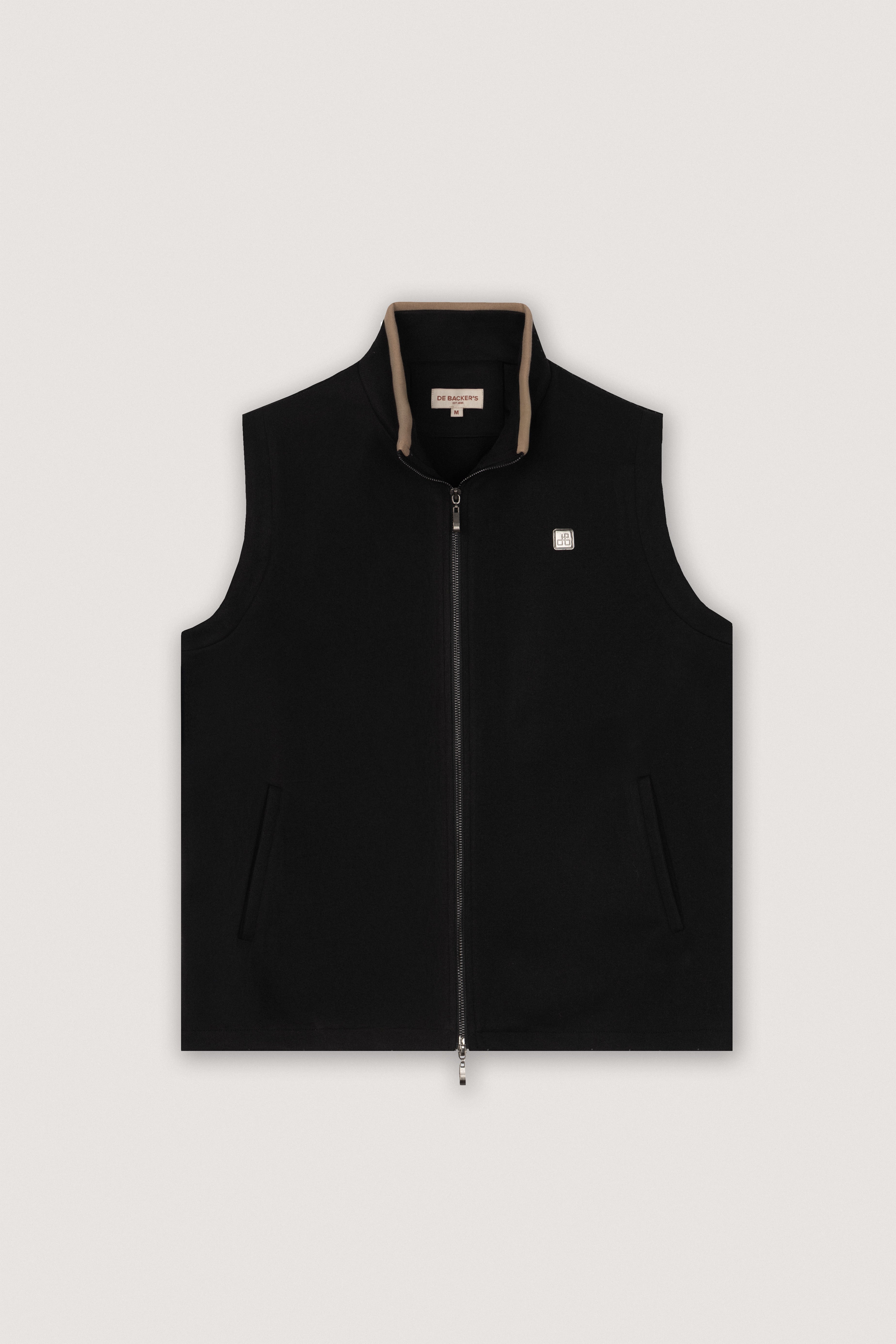 Black Zip-Up Vest