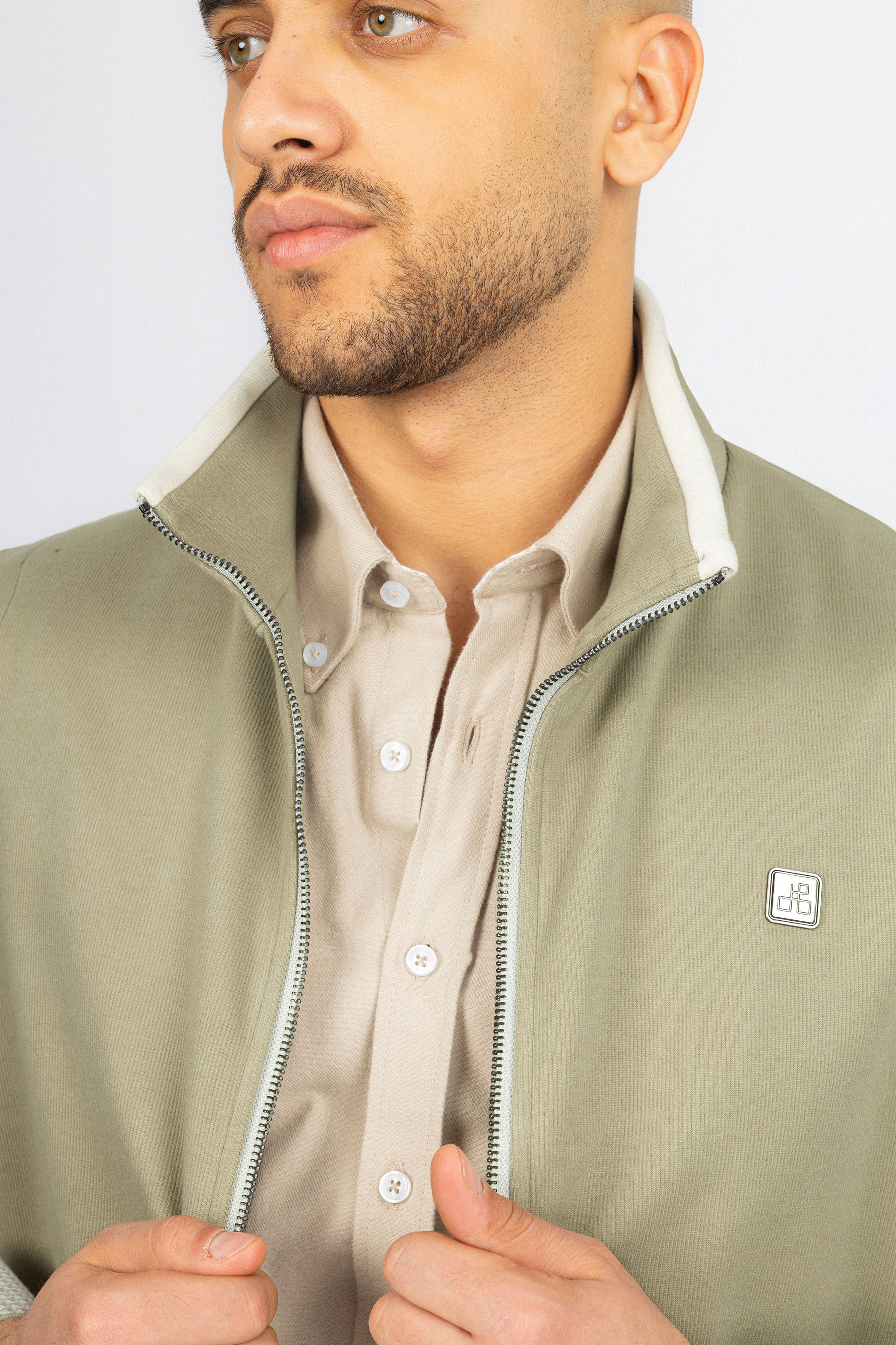 Pistachio Zip-Up Vest