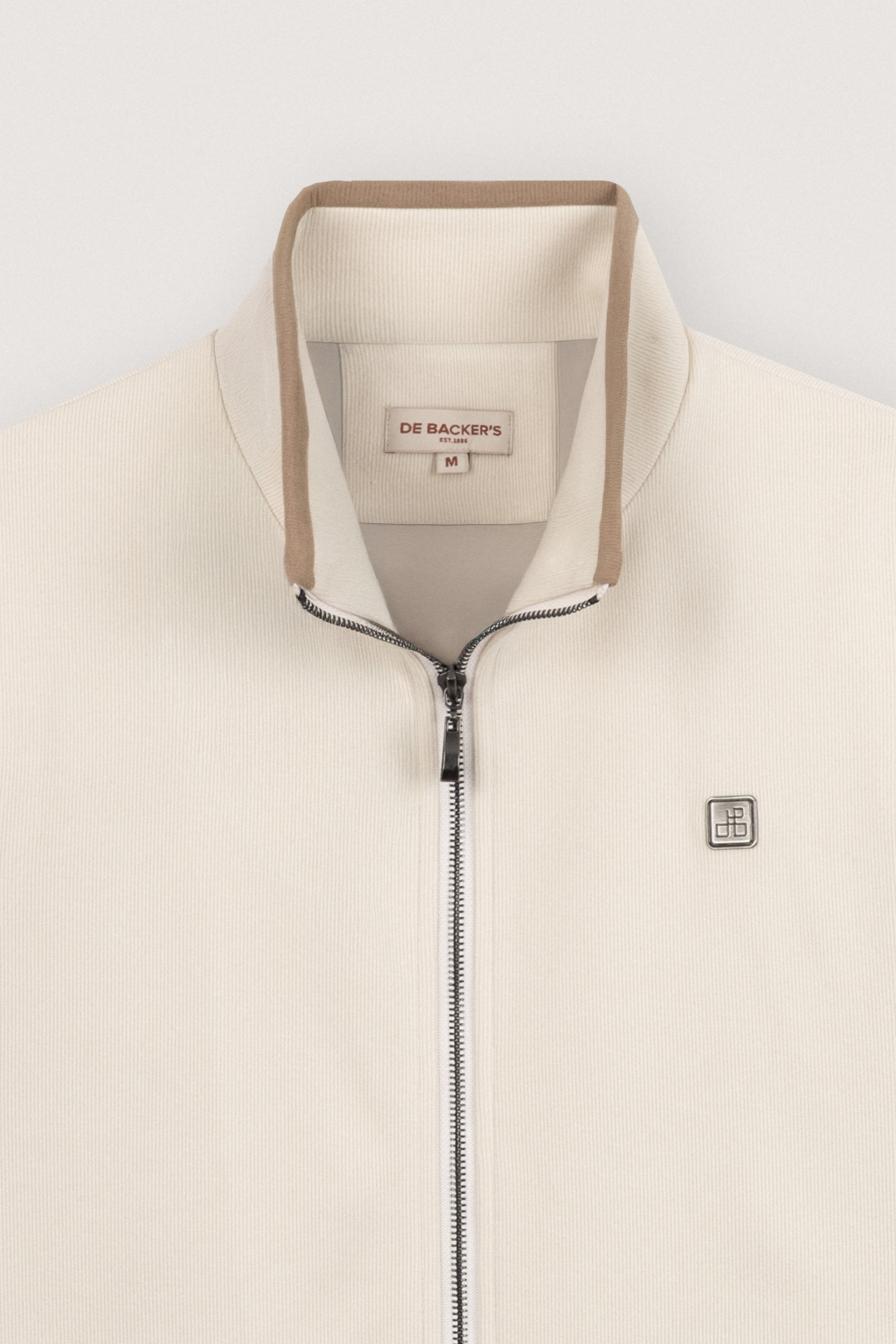 off White Zip-Up Vest