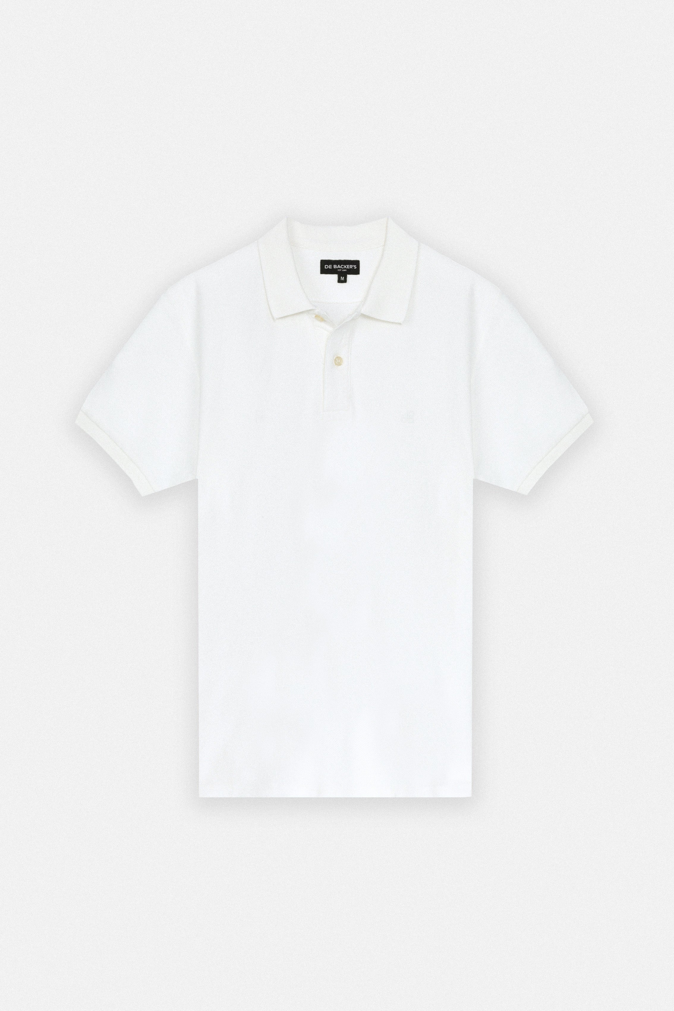 Pique Off White Cotton Polo