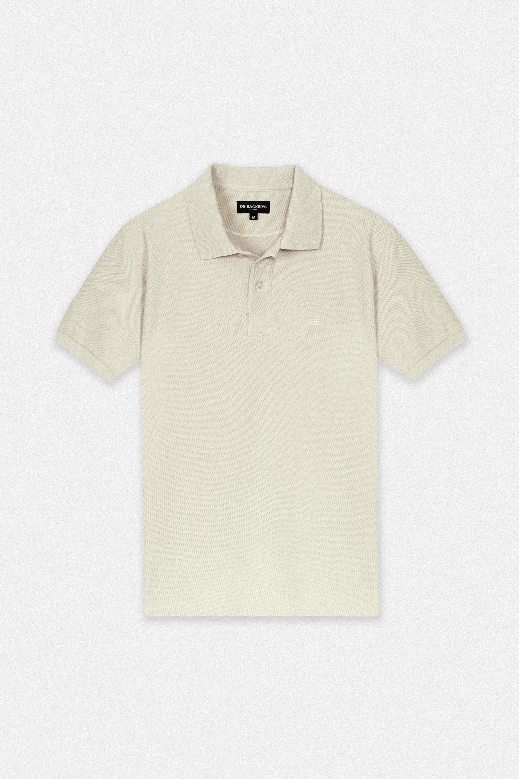 Pique Beige Cotton Polo