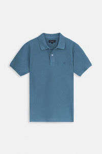Pique Turquoise Cotton Polo