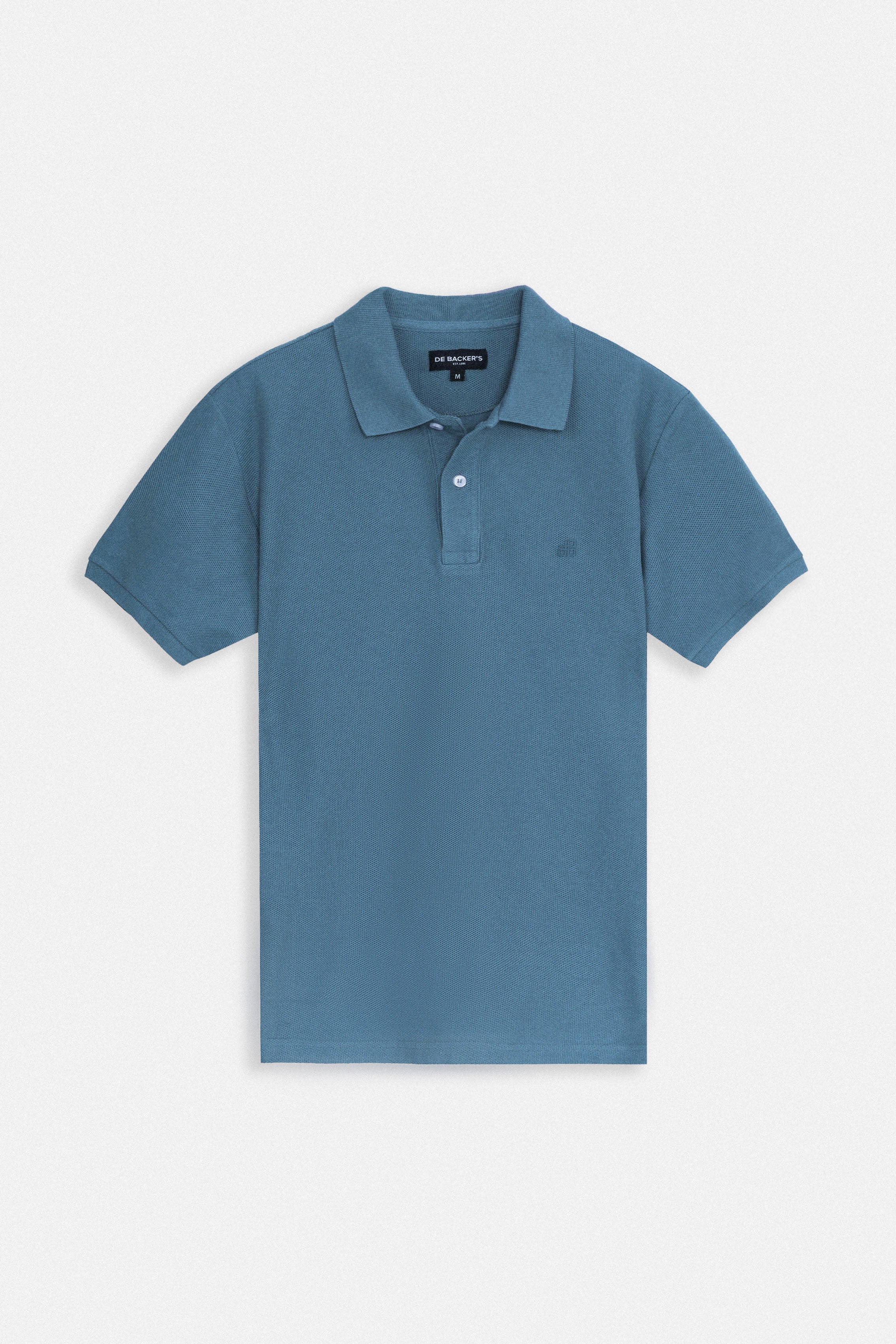 Pique Turquoise Cotton Polo