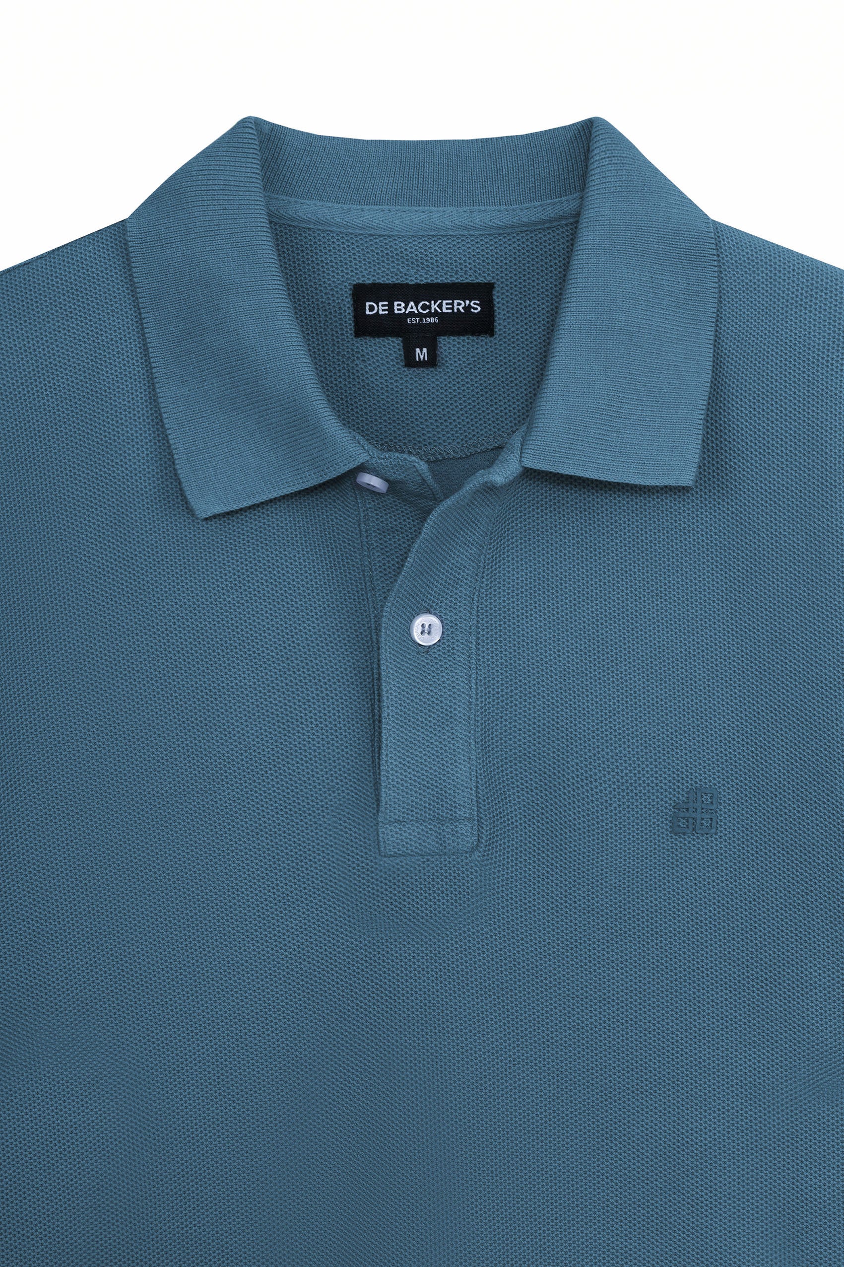Pique Turquoise Cotton Polo