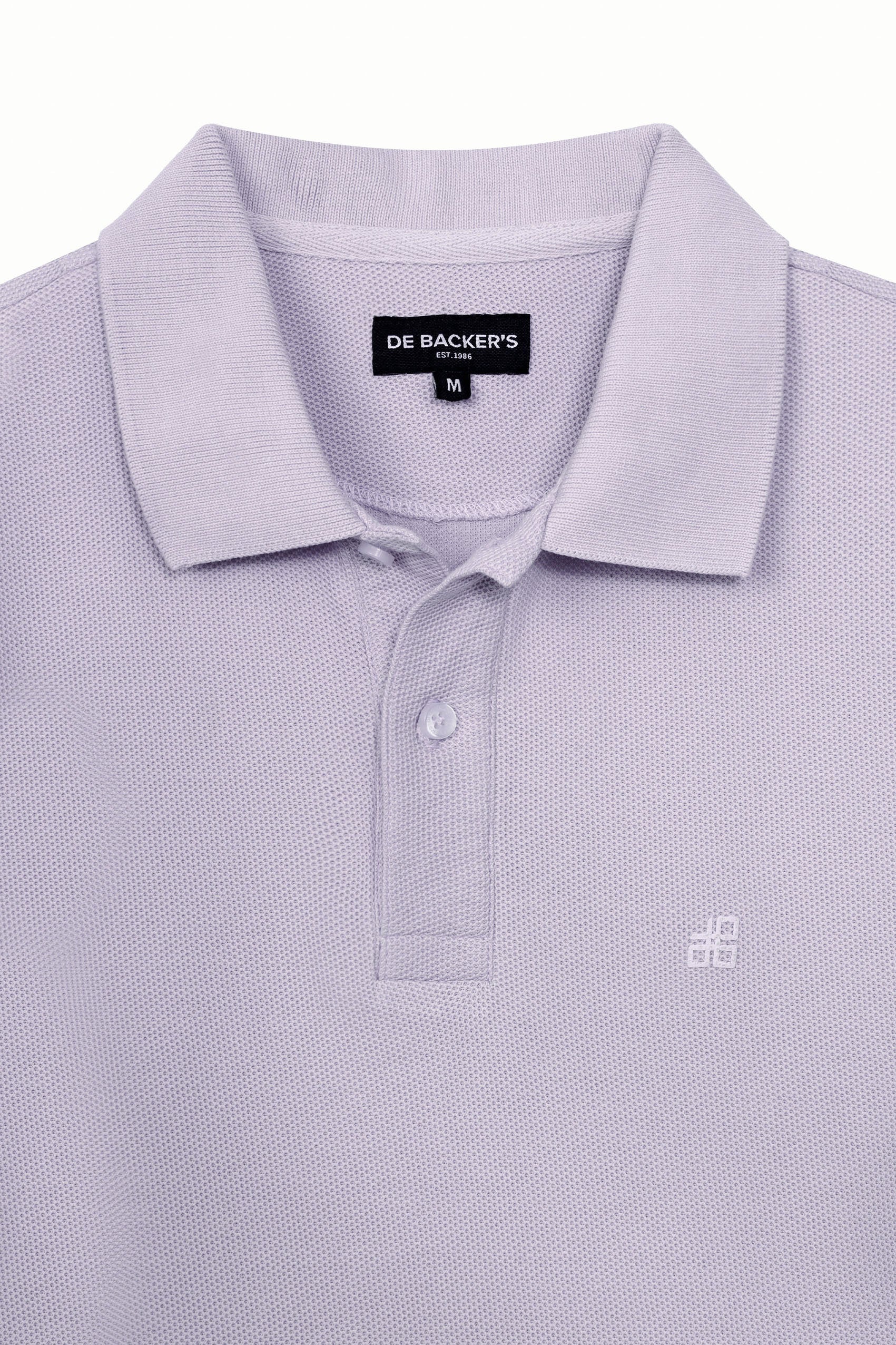 Pique Light Purple Cotton Polo
