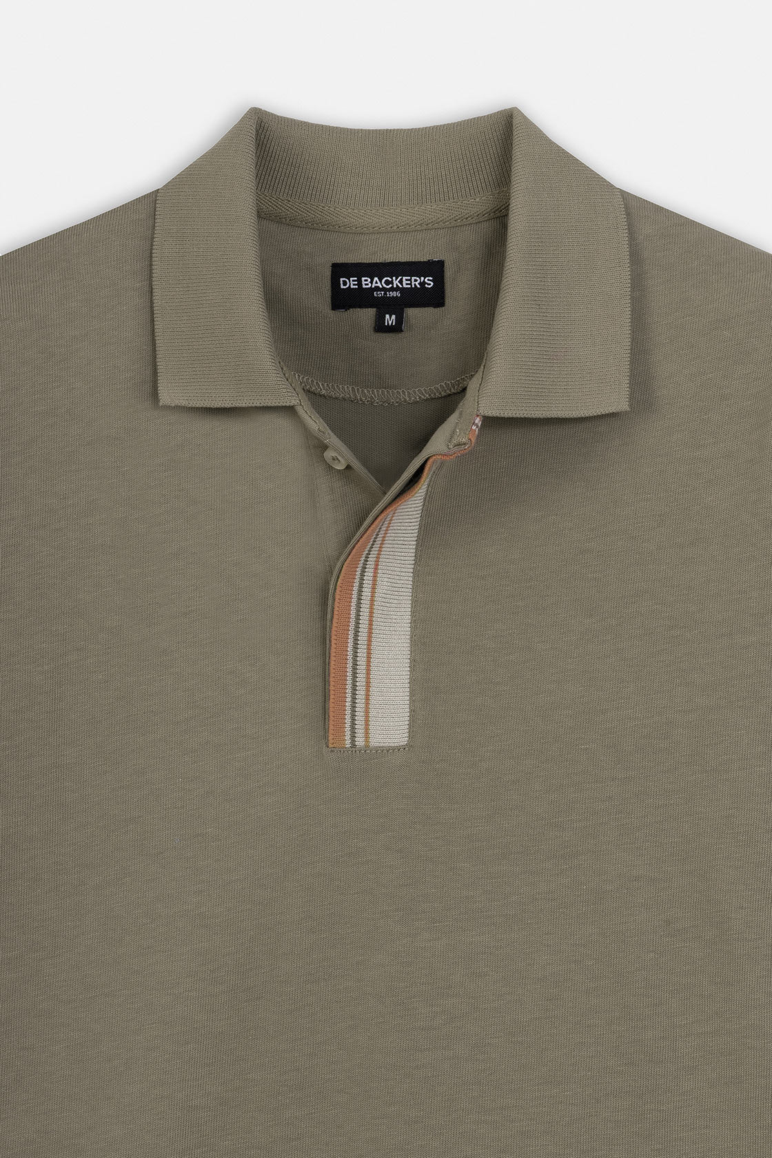 Pique Coffee Cotton Polo